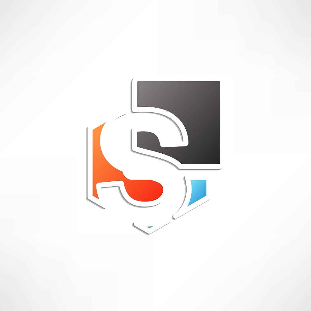 abstract icon based on the letter