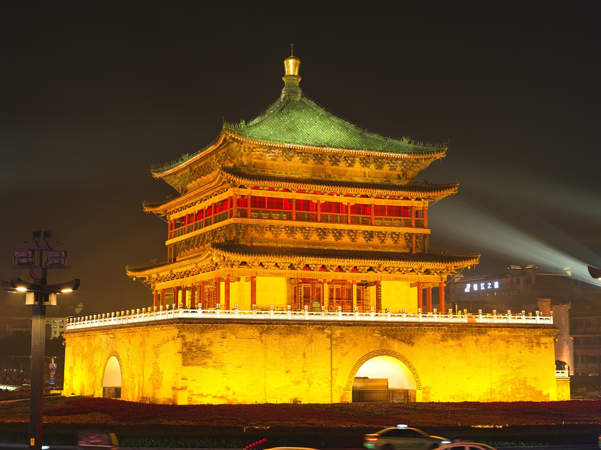 西安钟楼夜景
