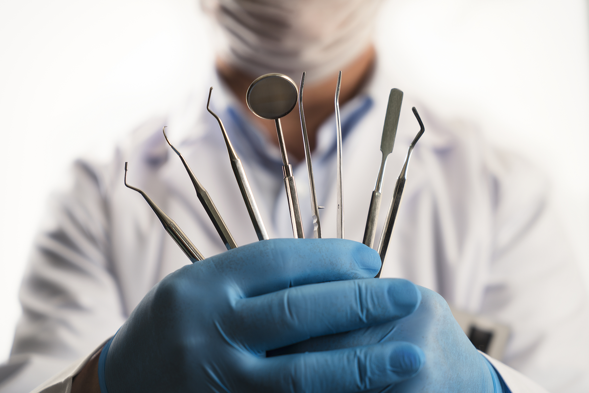 set of dental tools