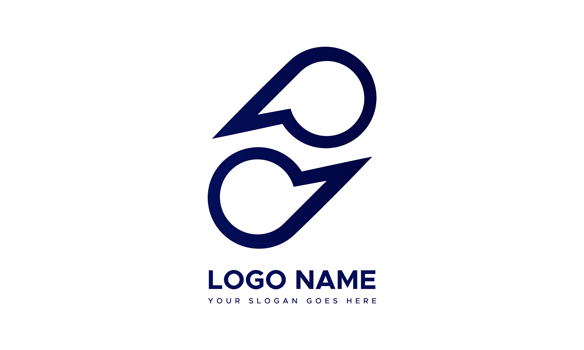 pp letter logo design template