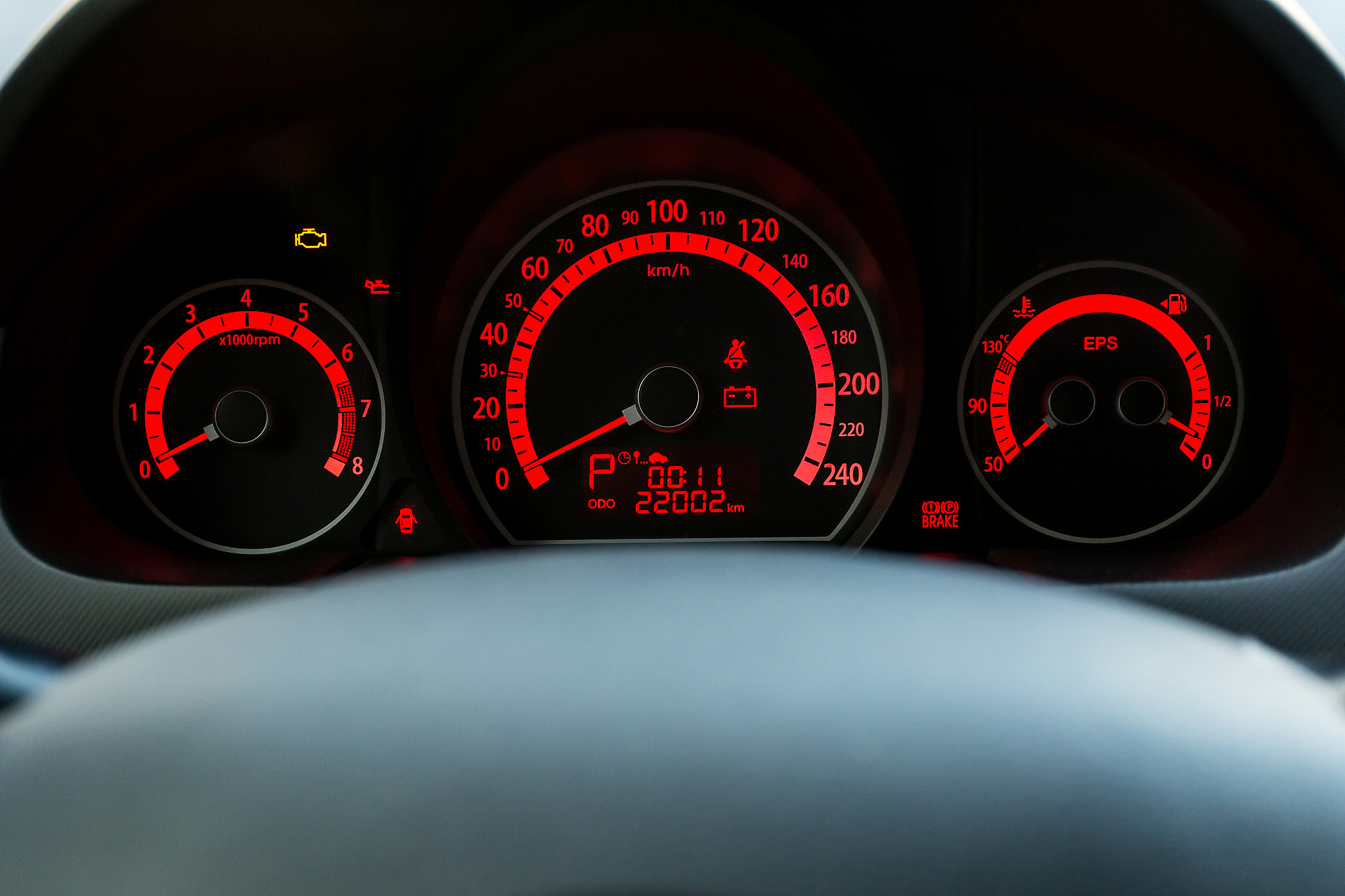 dashboard close-up, car interior