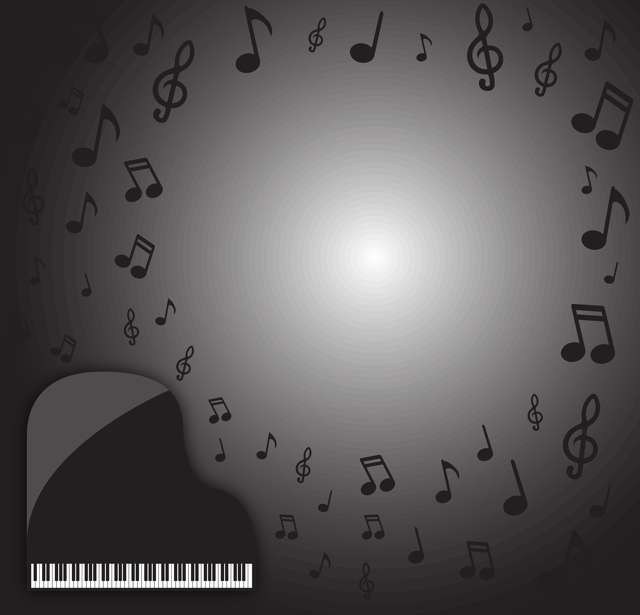 grand piano dark musical background