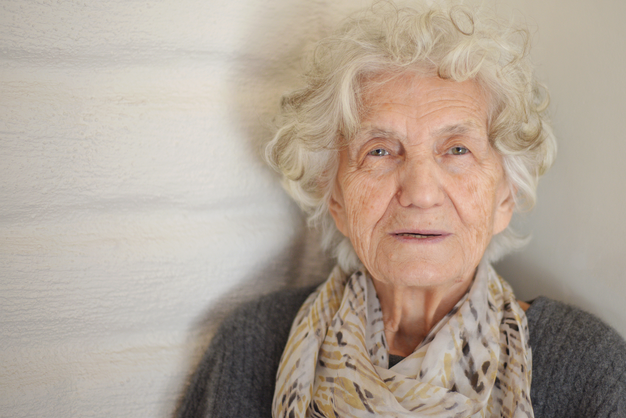 senior women with gentle smile