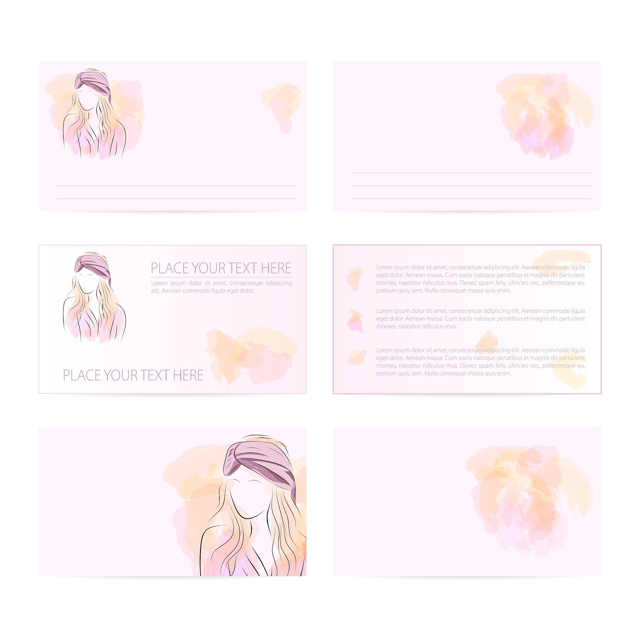 template six card woman in turban