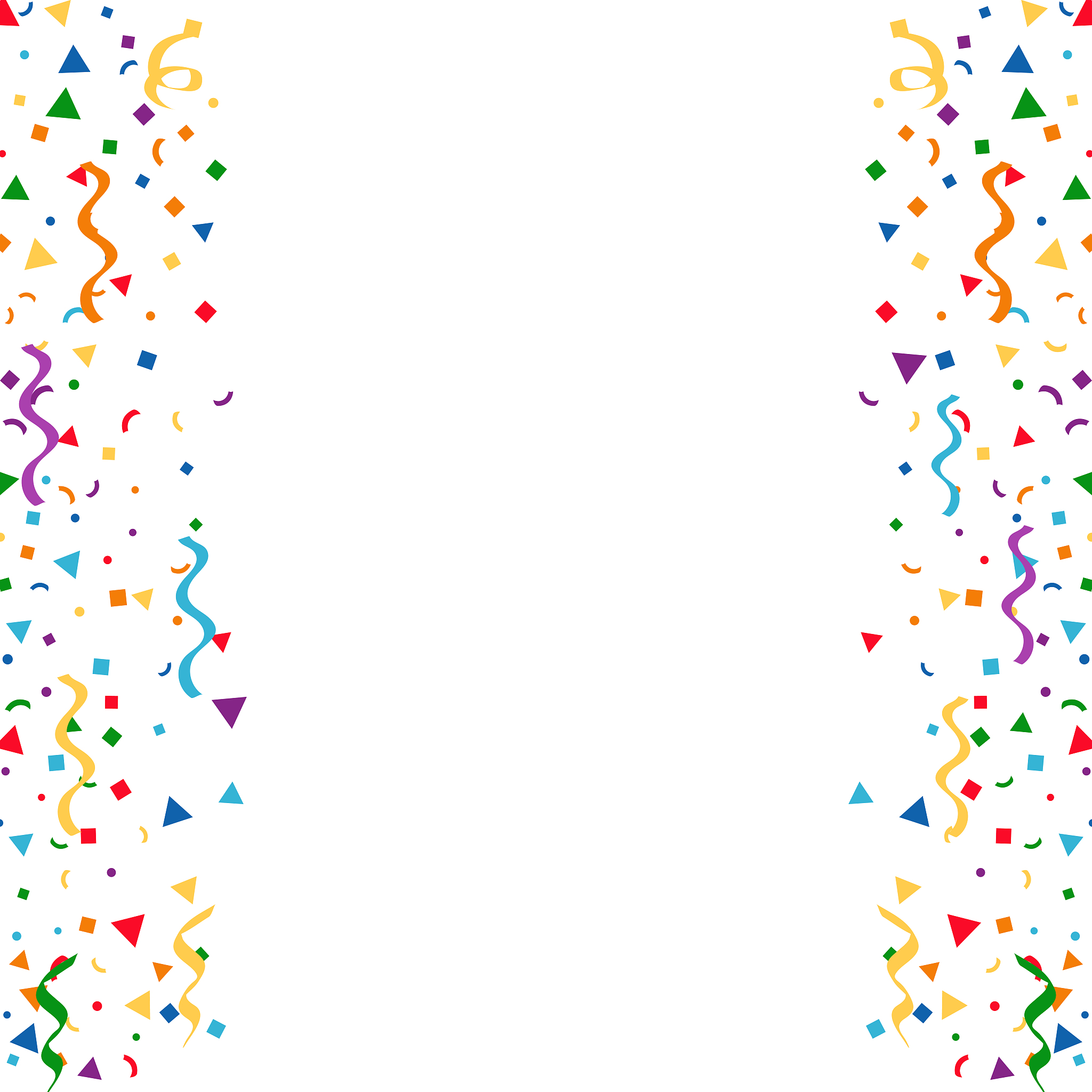 abstract background with confetti.