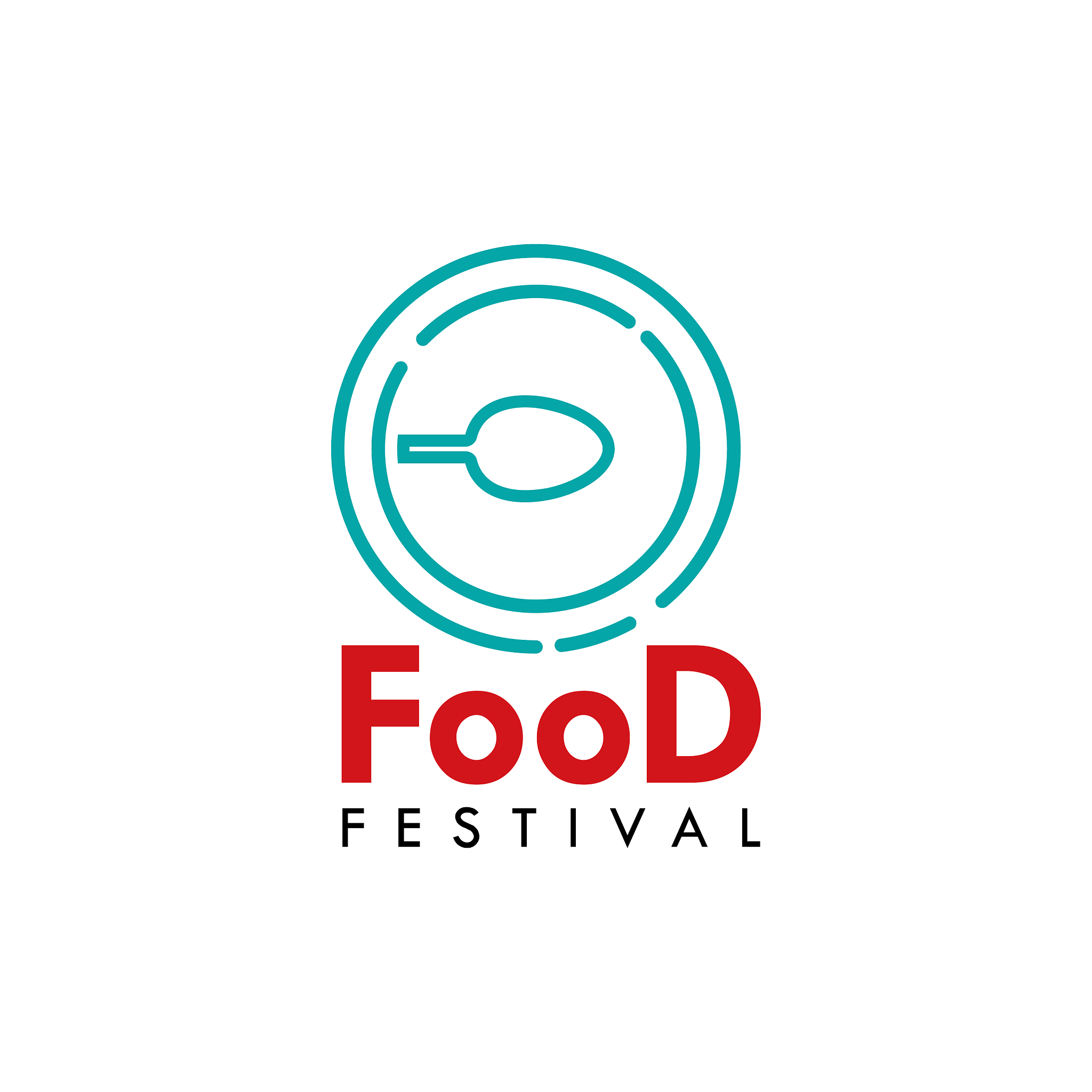 food festival logo template design