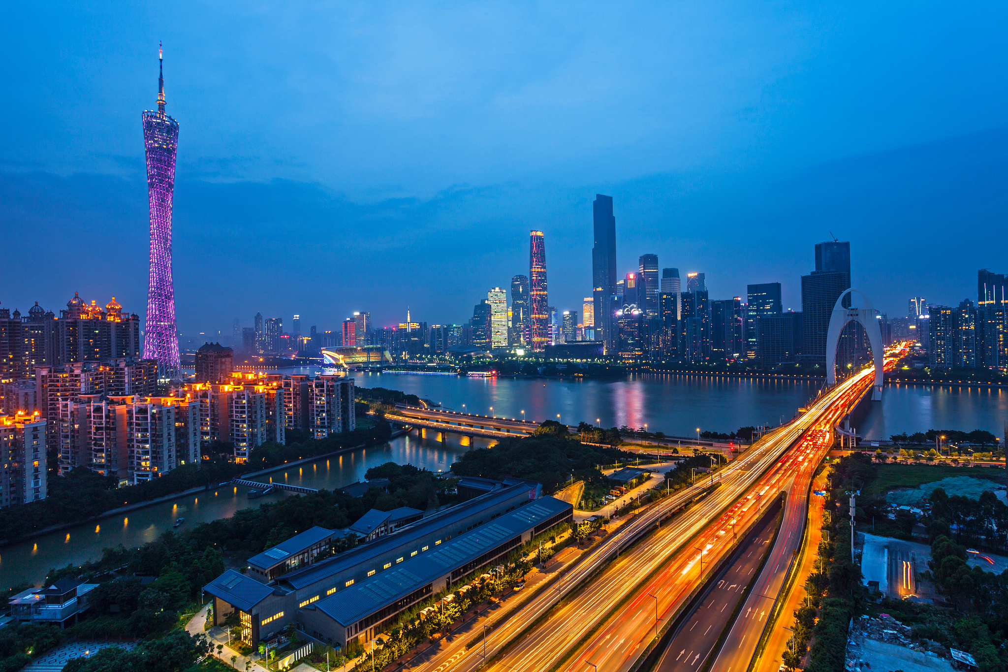 广东省广州城市建筑风光