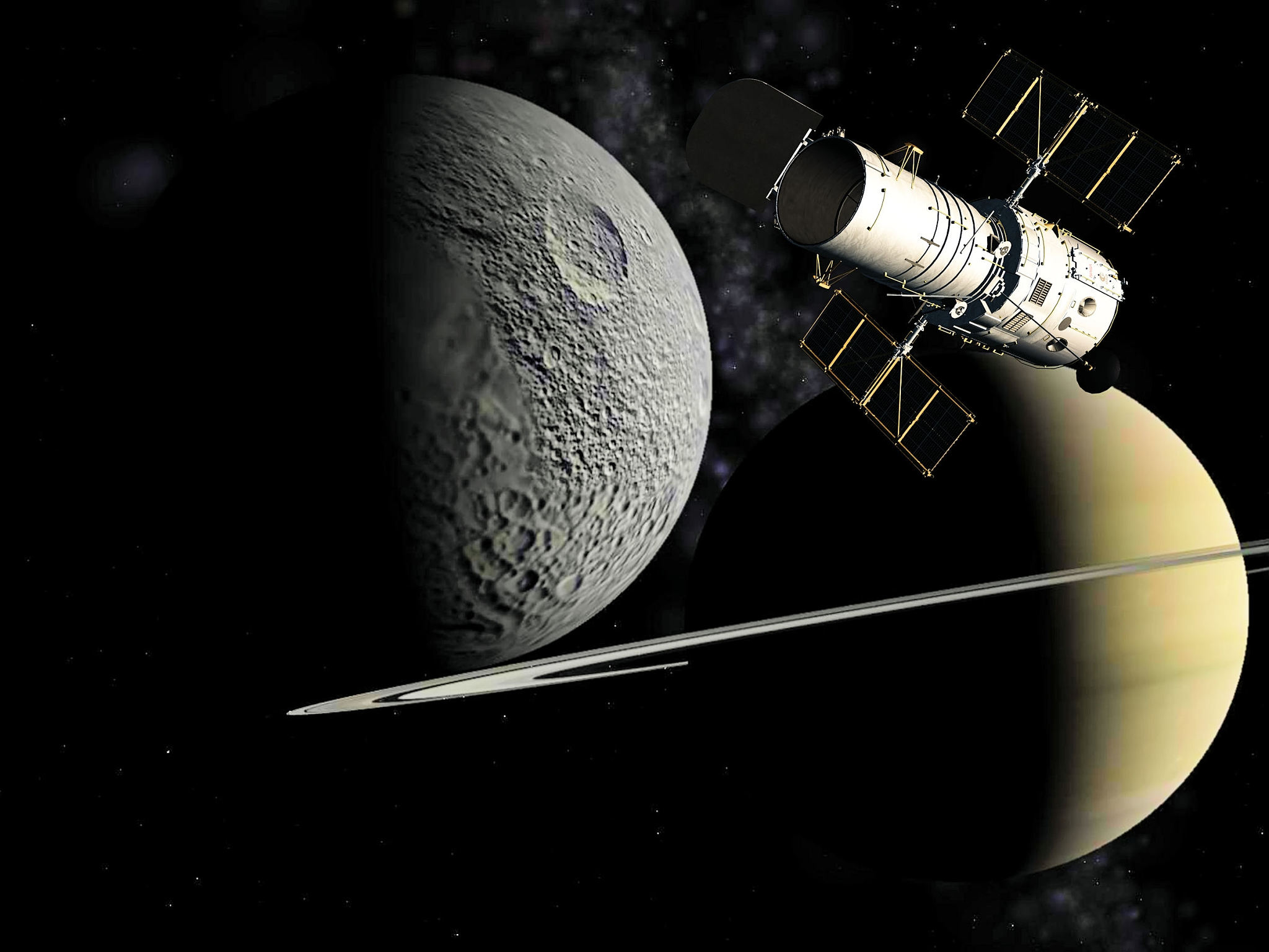 伽利略绘制的木星四颗最大的卫星 1610