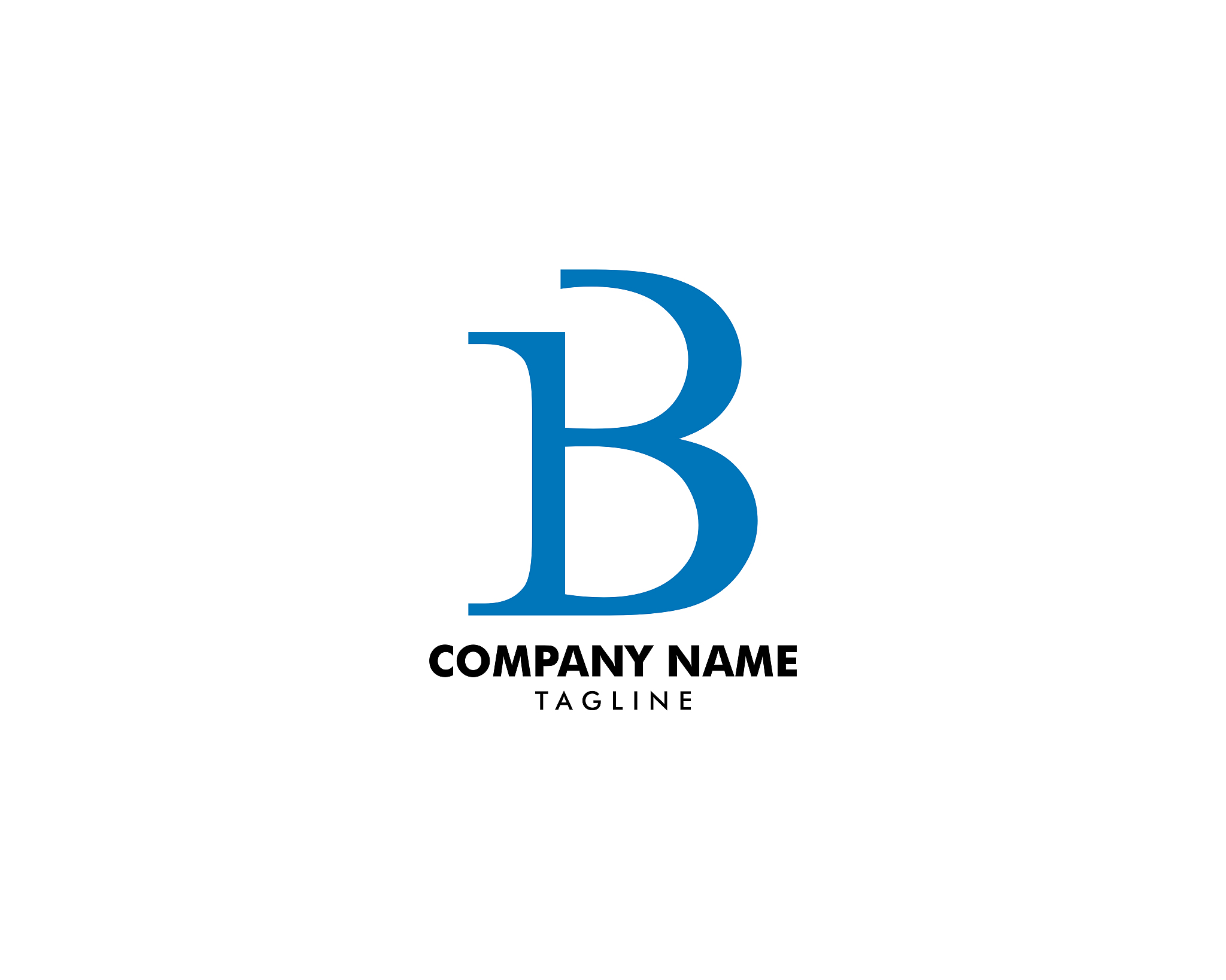 initial letter b   template design