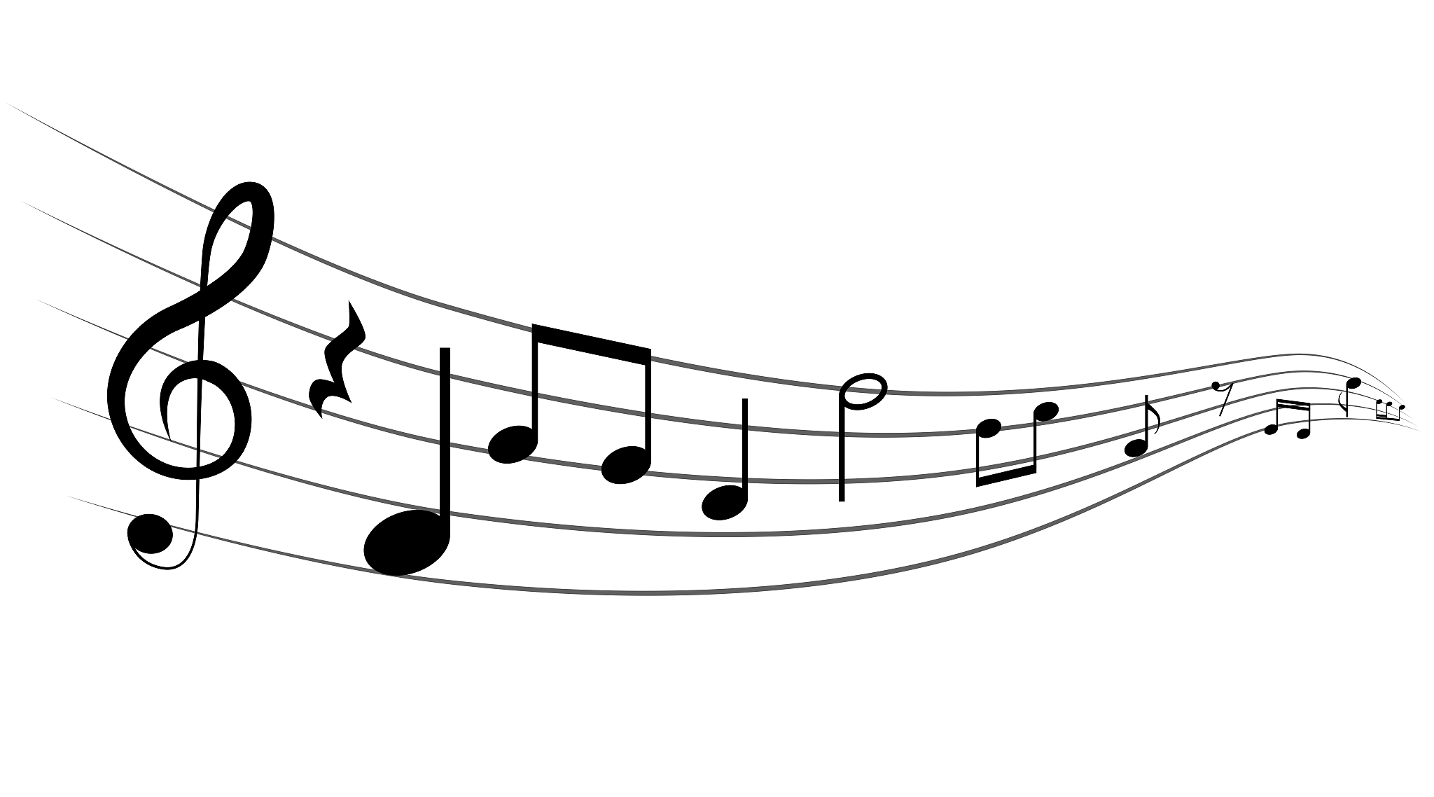 black musical notes icon design.note music icon set.