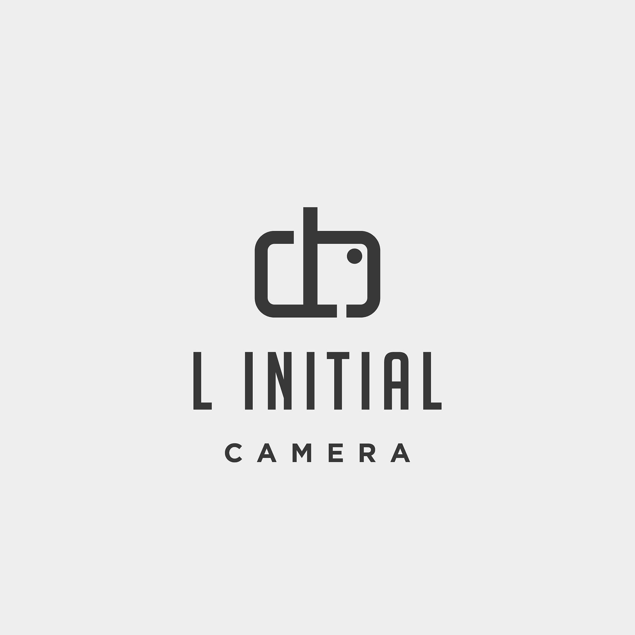 l initial photography logo template design