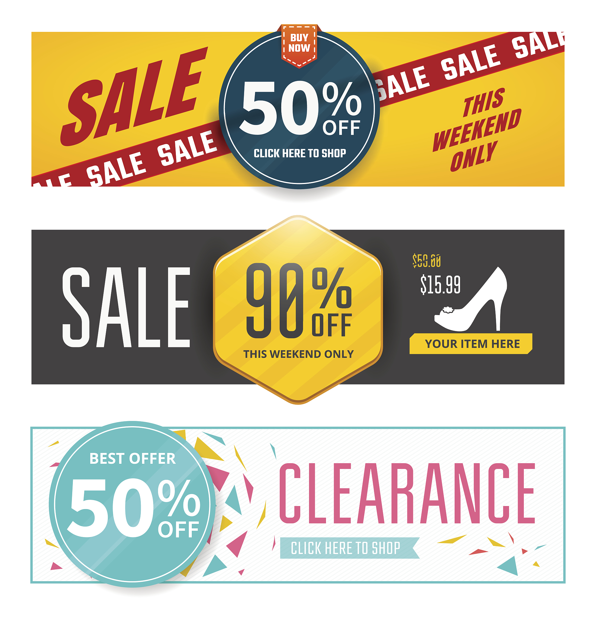 sale banners design