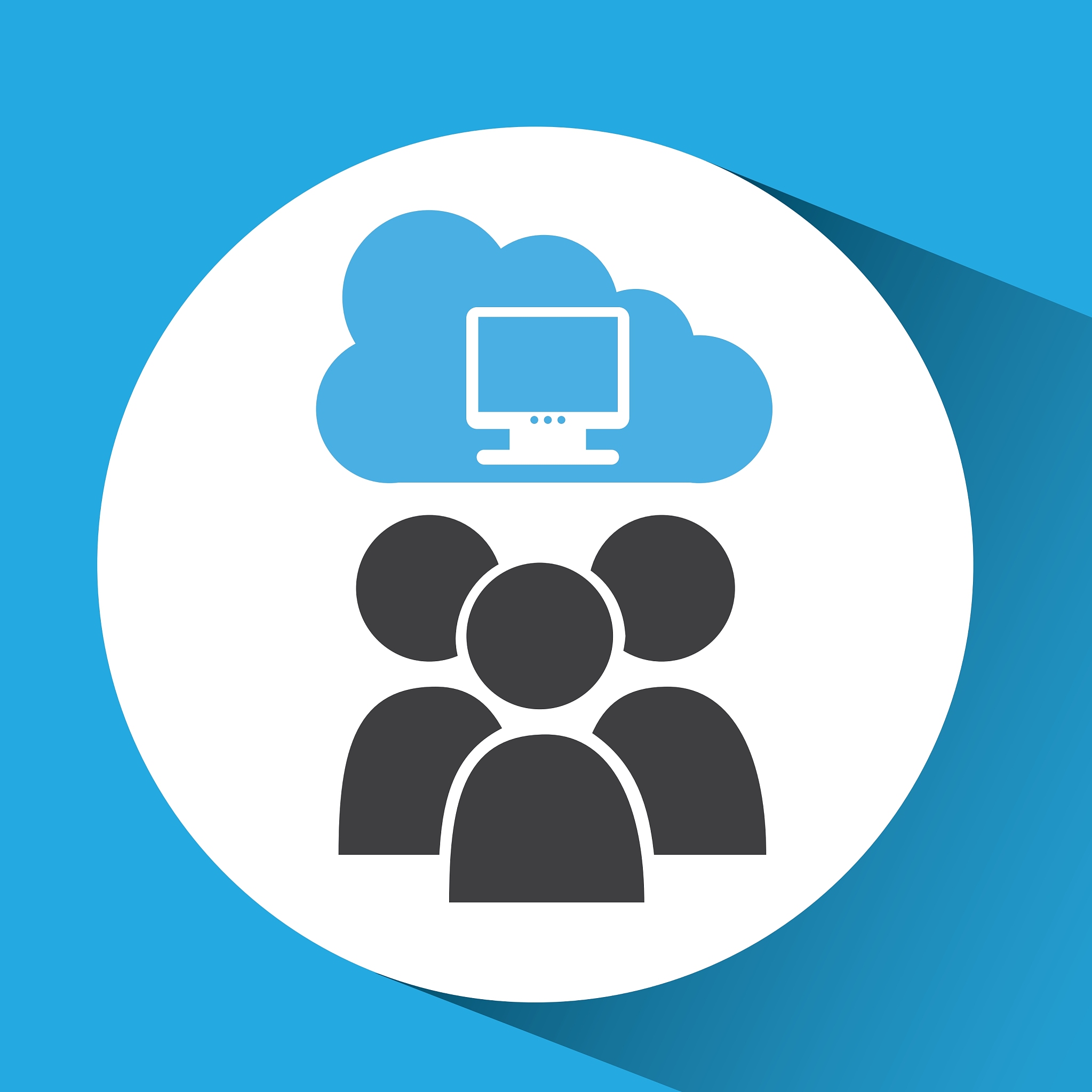cloud connection social media computer