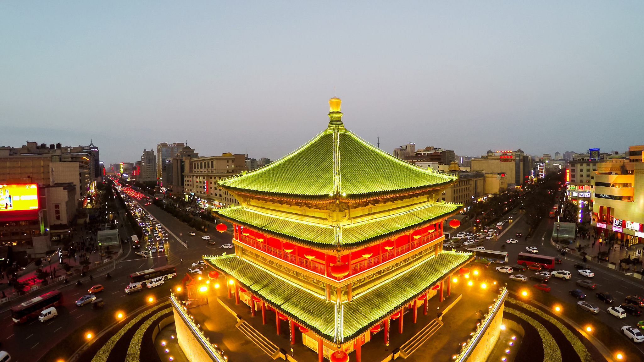 bell tower in xi'an