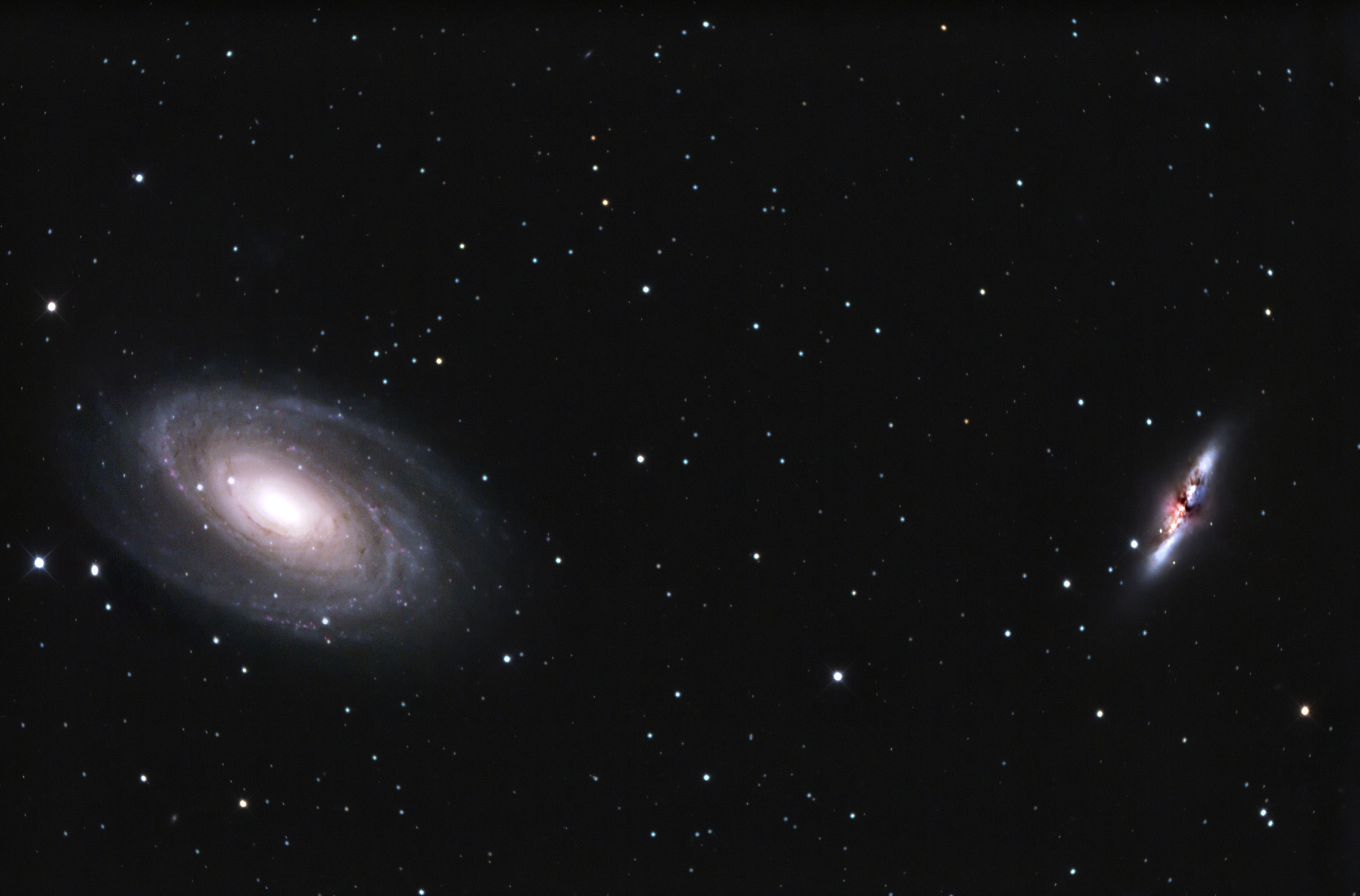 bodes galaxy group, m81 and m82