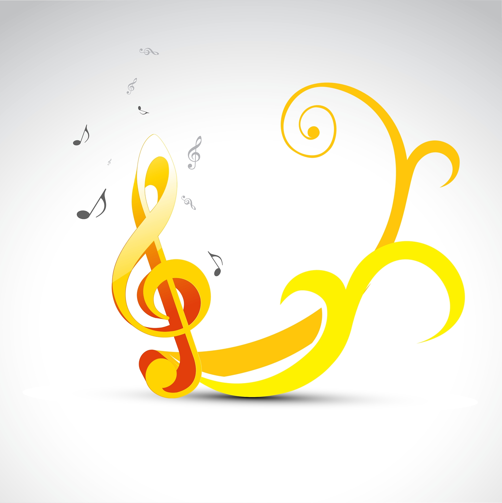 stylish music note