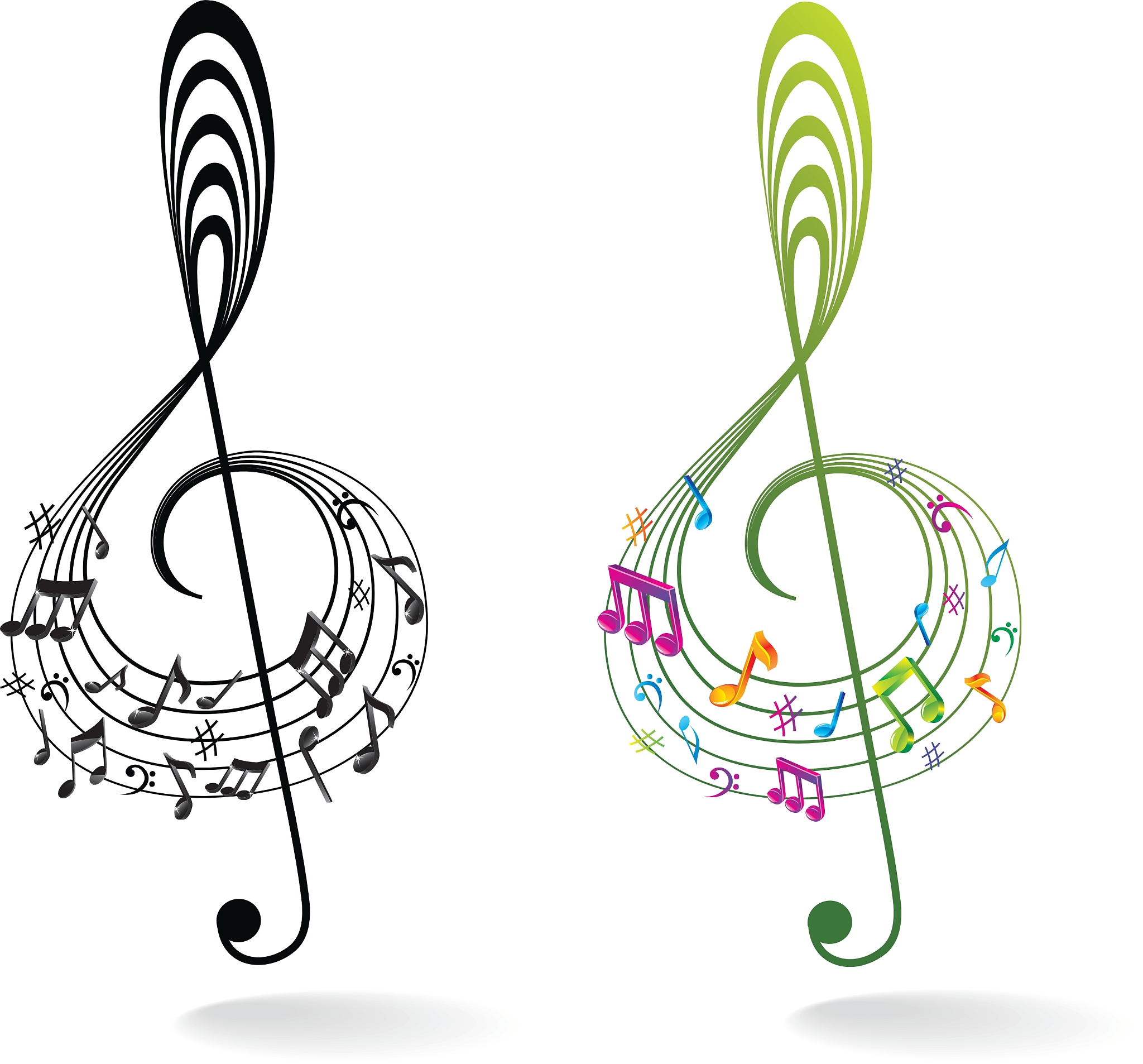 background with music note