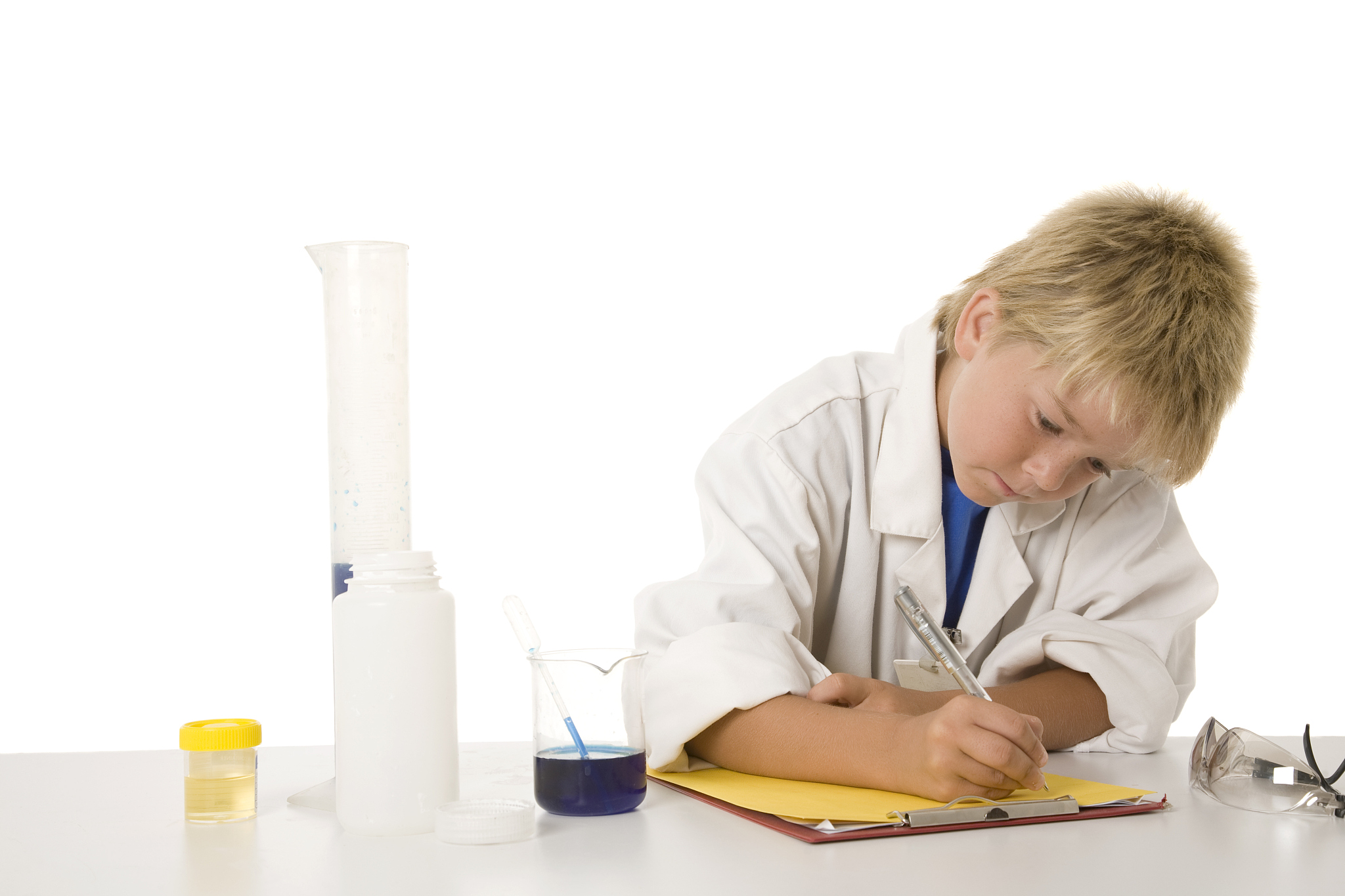 chemistry lab student