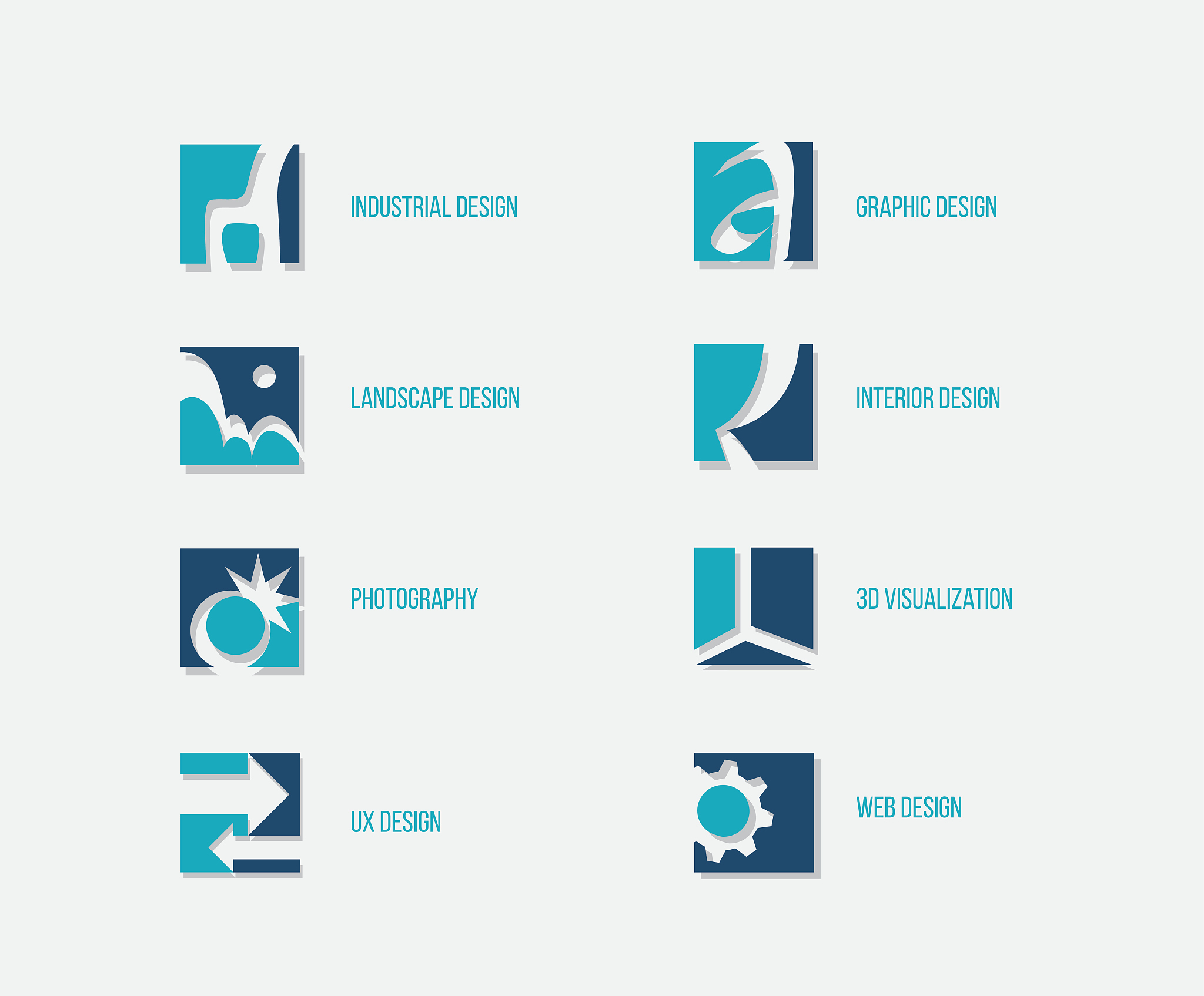 simple modern design direction icon set for education, hr, job. 