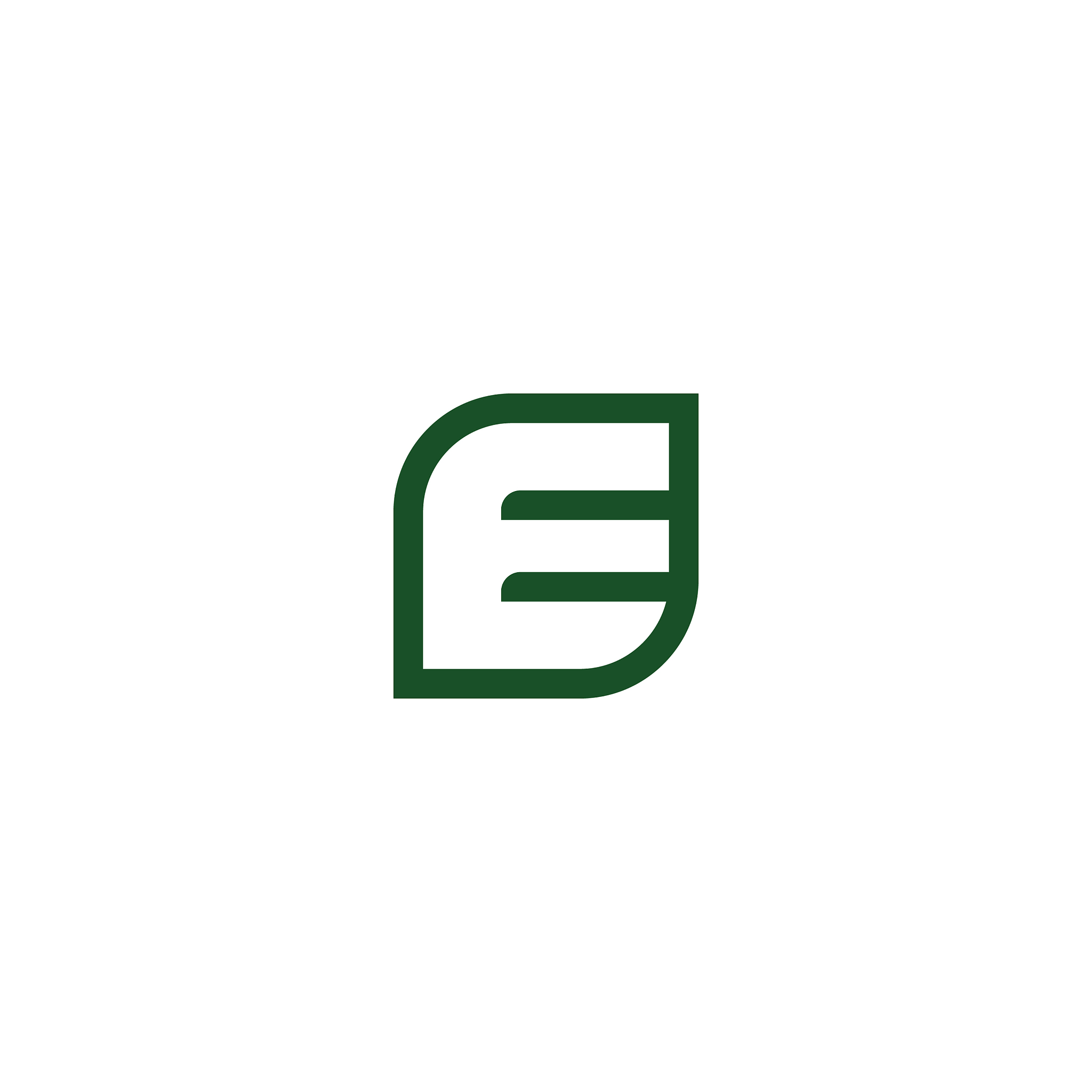 initial letter e logo concept design