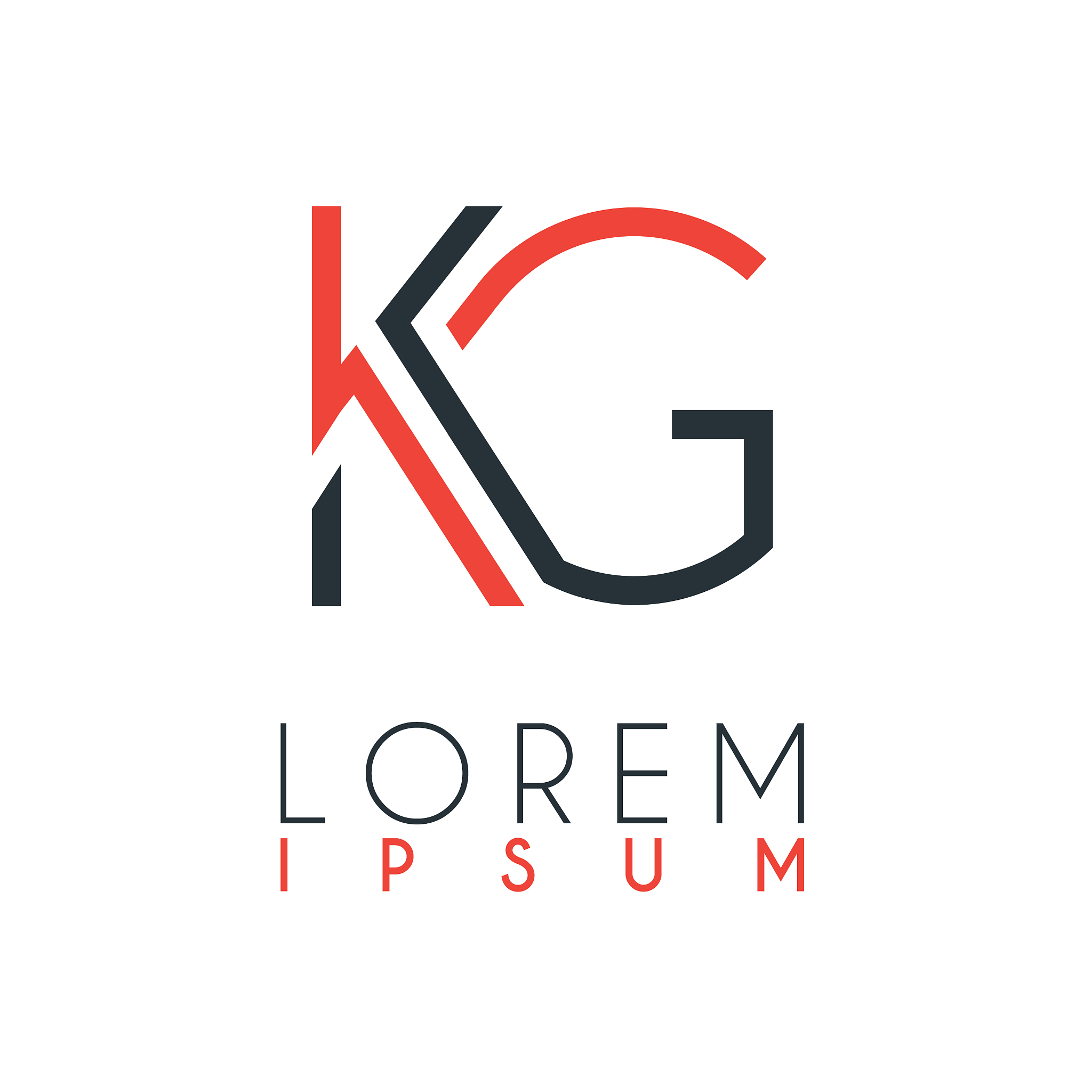the logo between letter k and letter g or kg