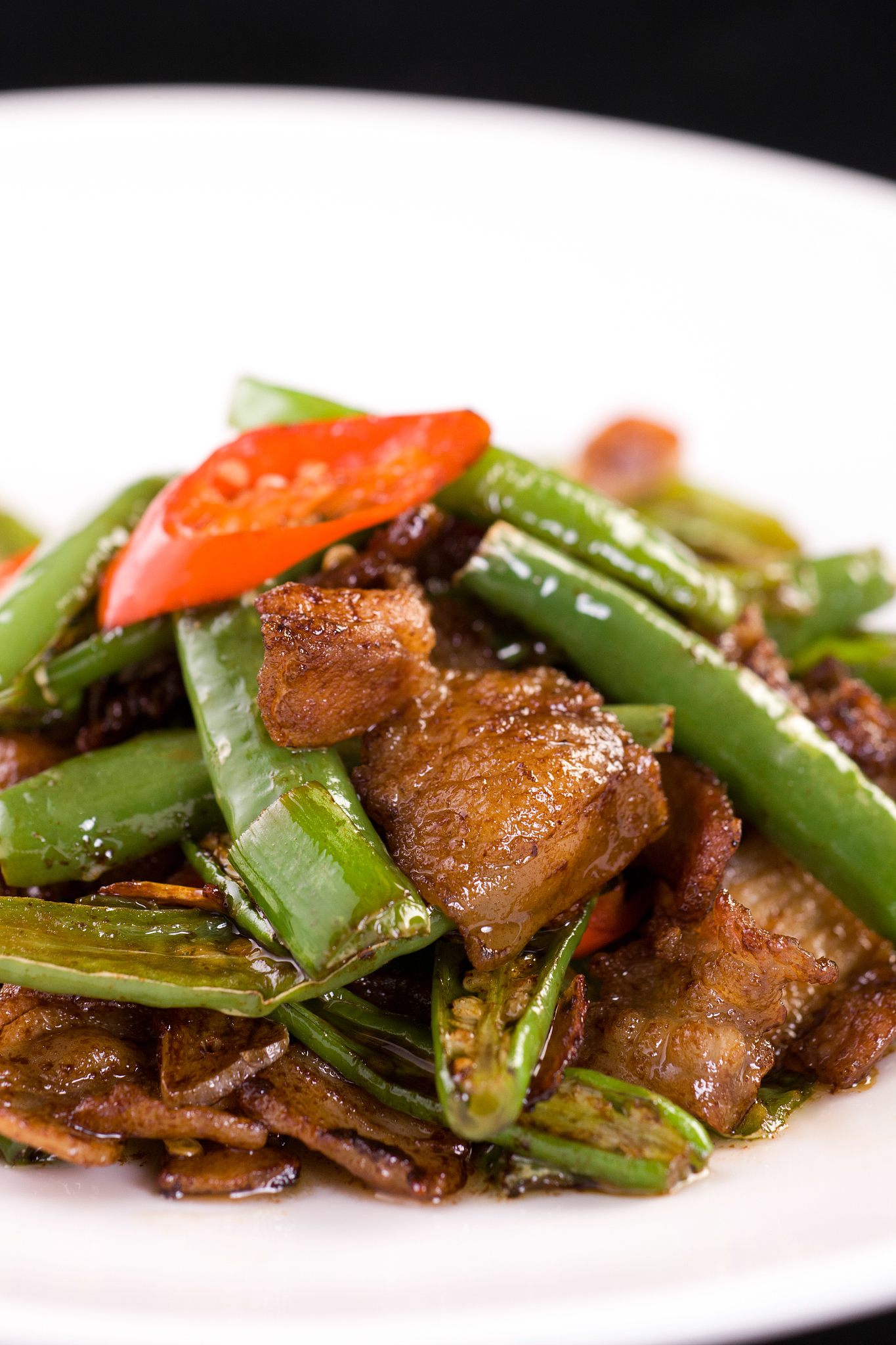 辣椒炒肉制作方法