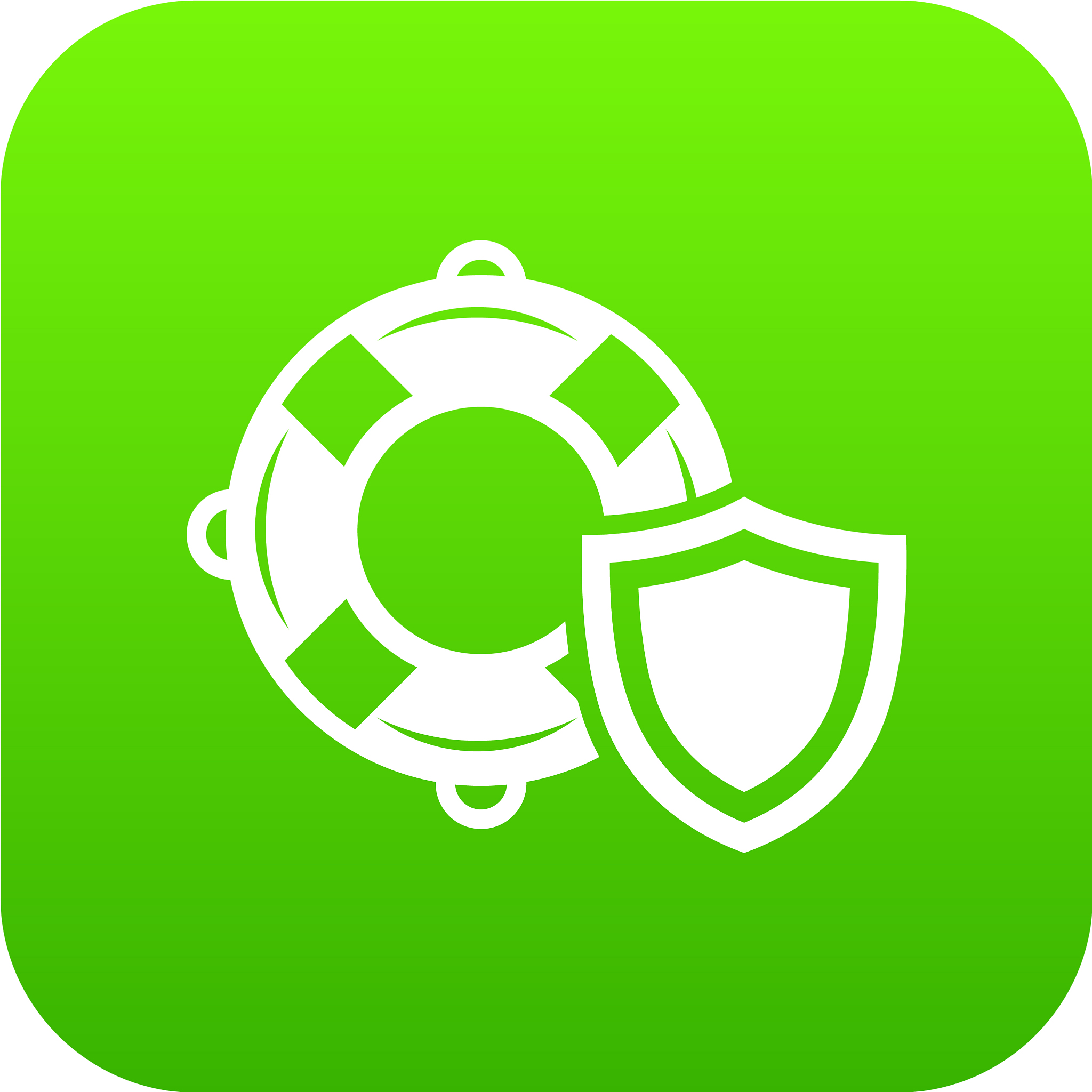lifeguard protection icon green