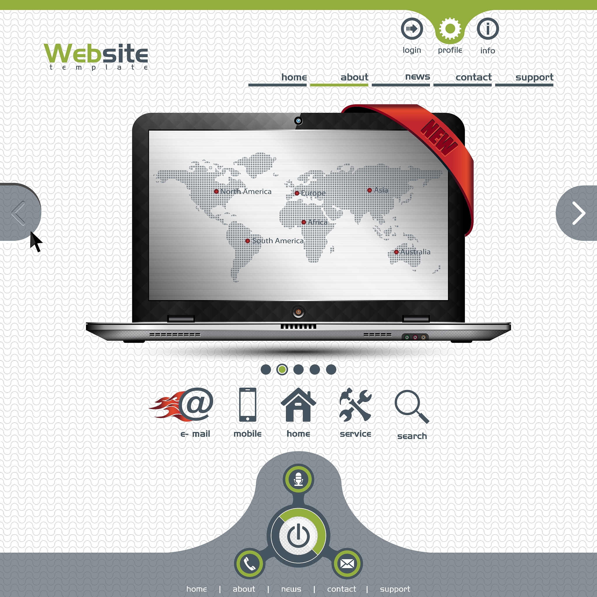 website template for business presentation