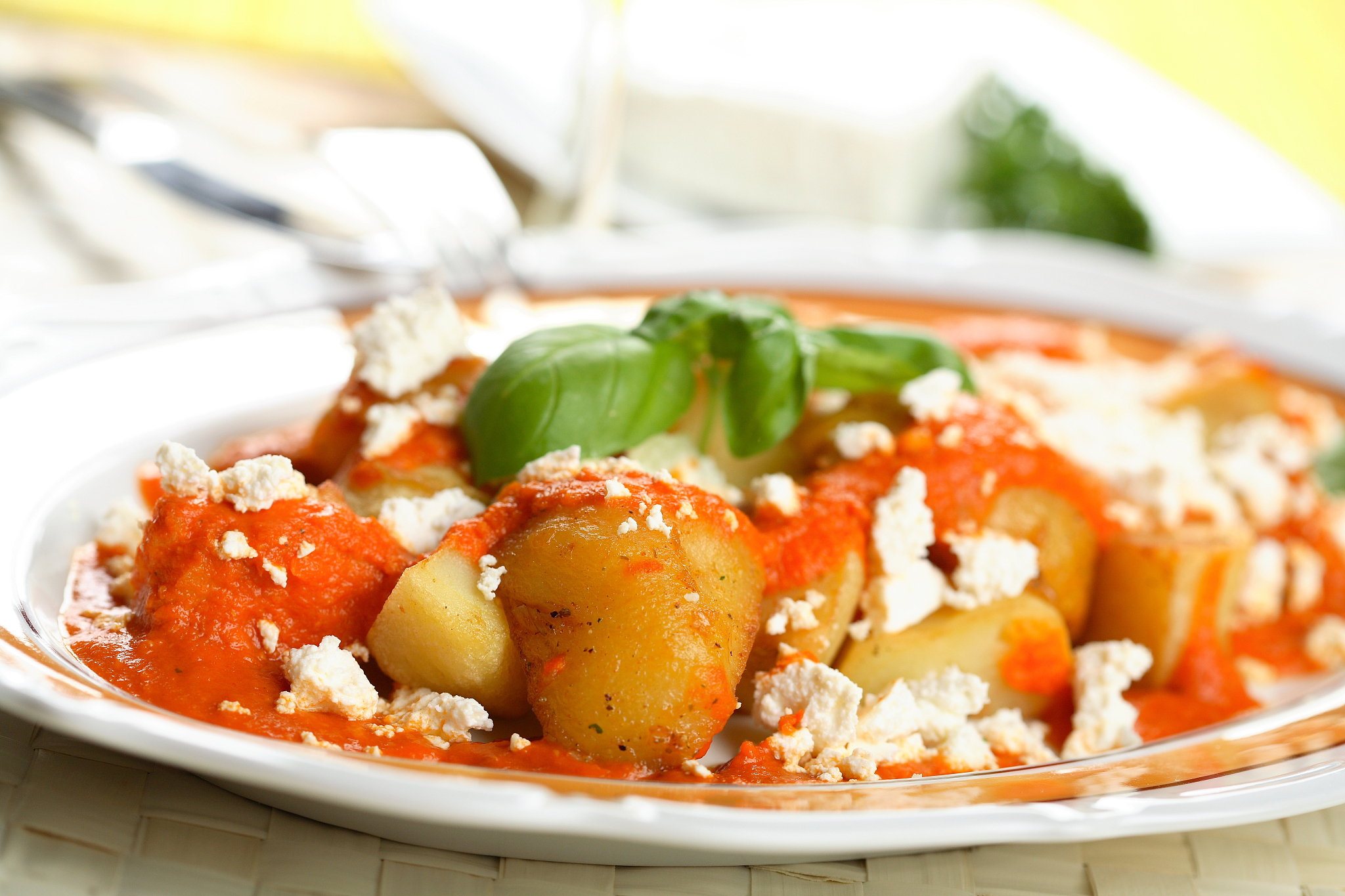 potatoes with cottage cheese
