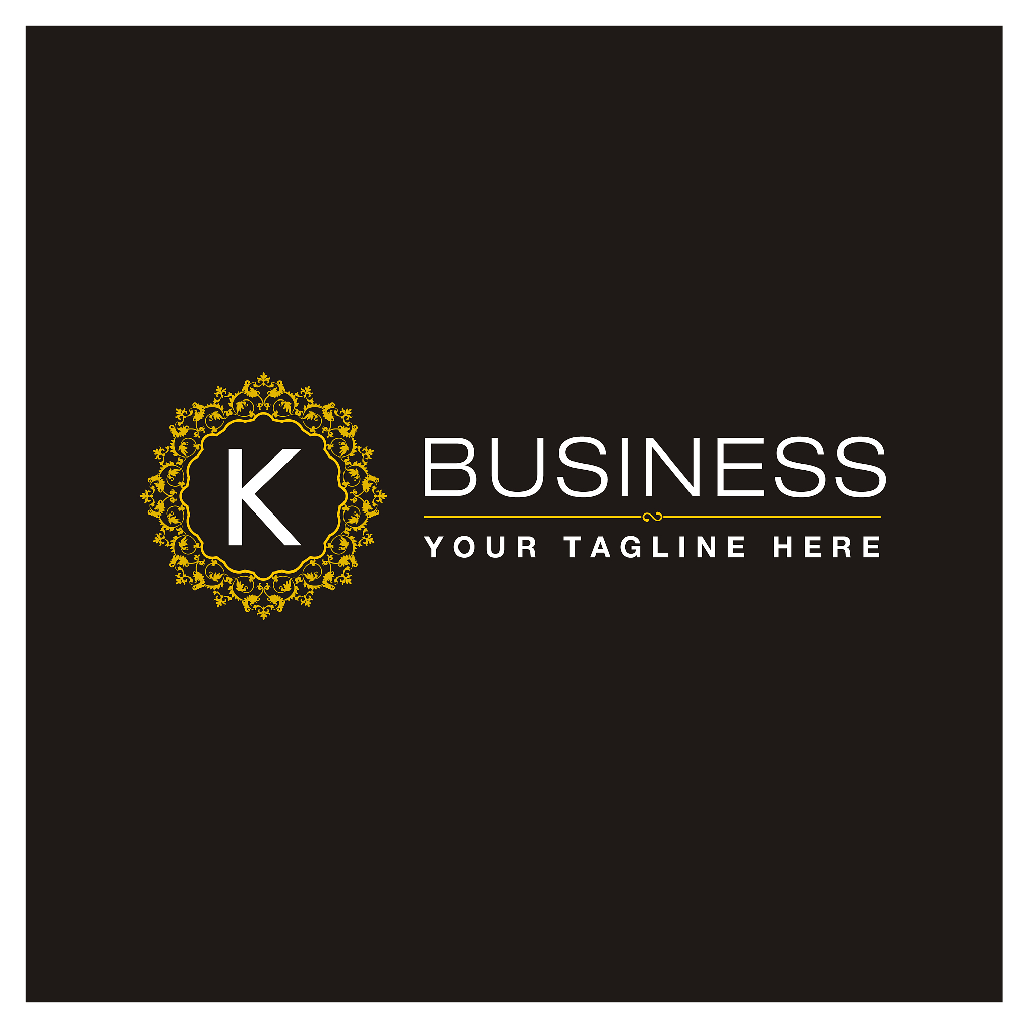 alphabetic logo design with elegent design and