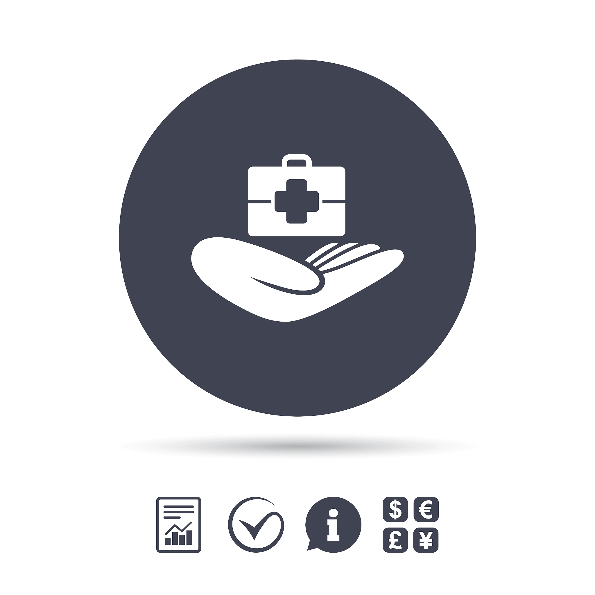 medical insurance sign. health insurance.