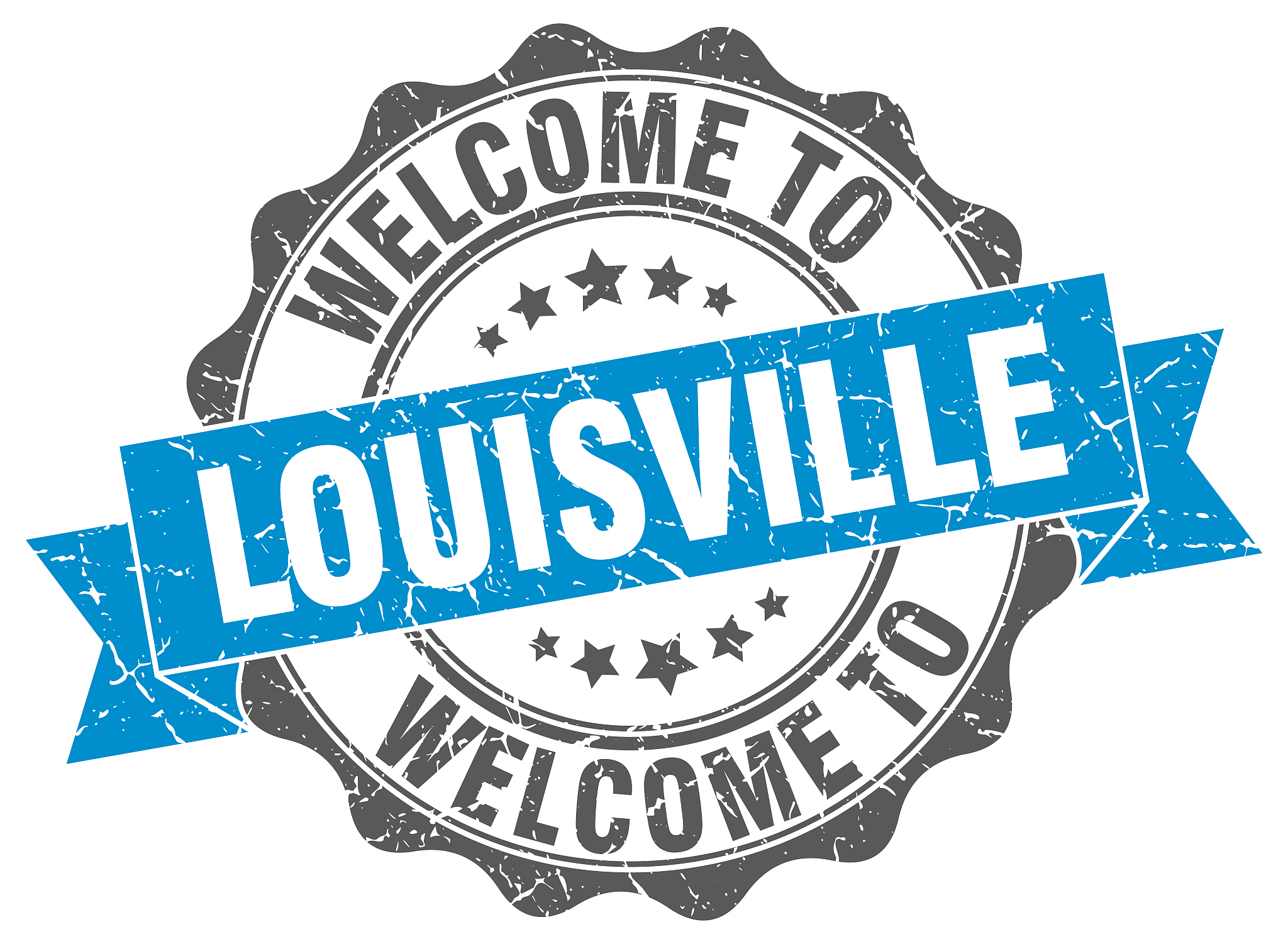 louisville round ribbon seal