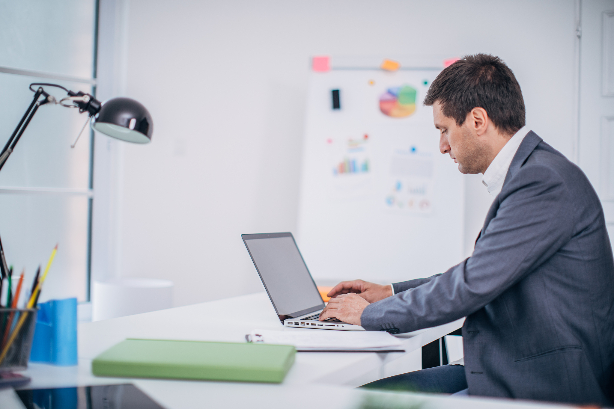 computer work in the office