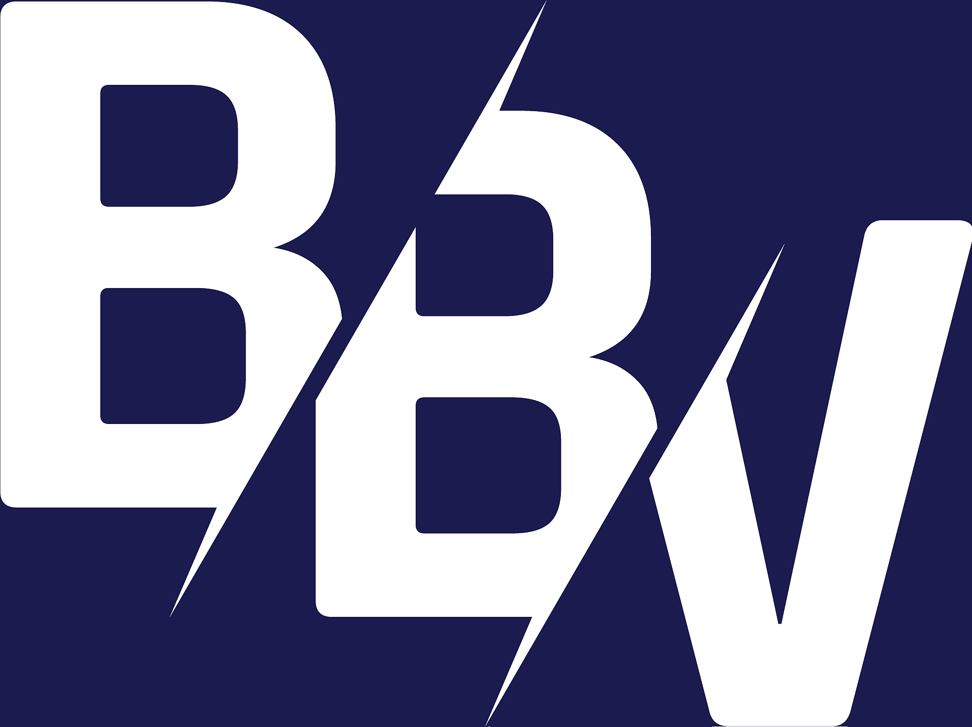 monogram letters initial logo design bbv