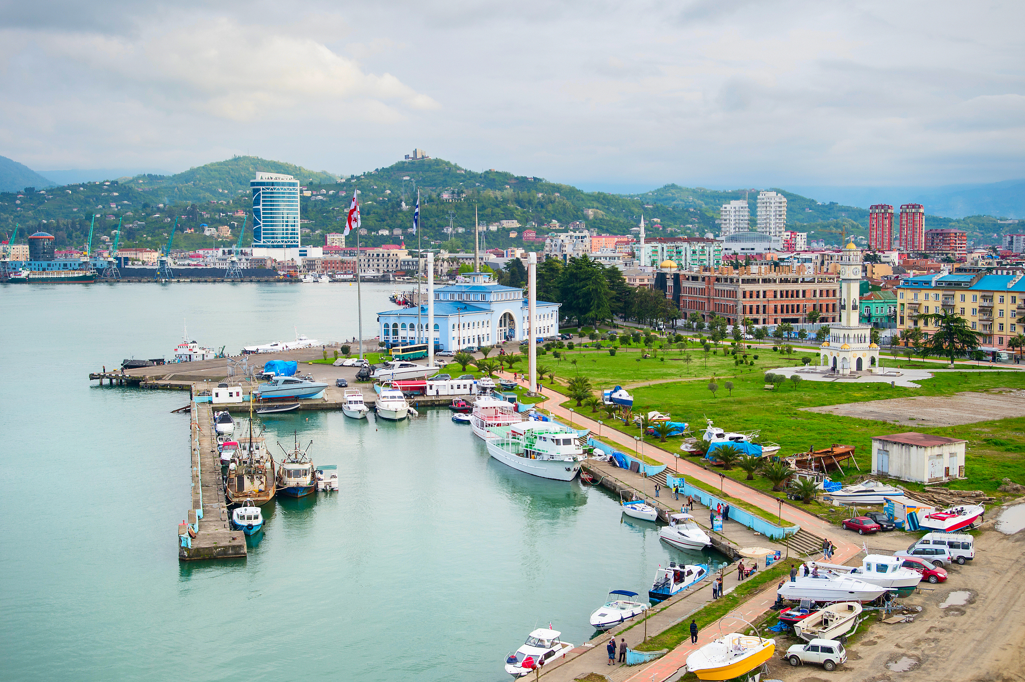 sea port of batumi, georgia