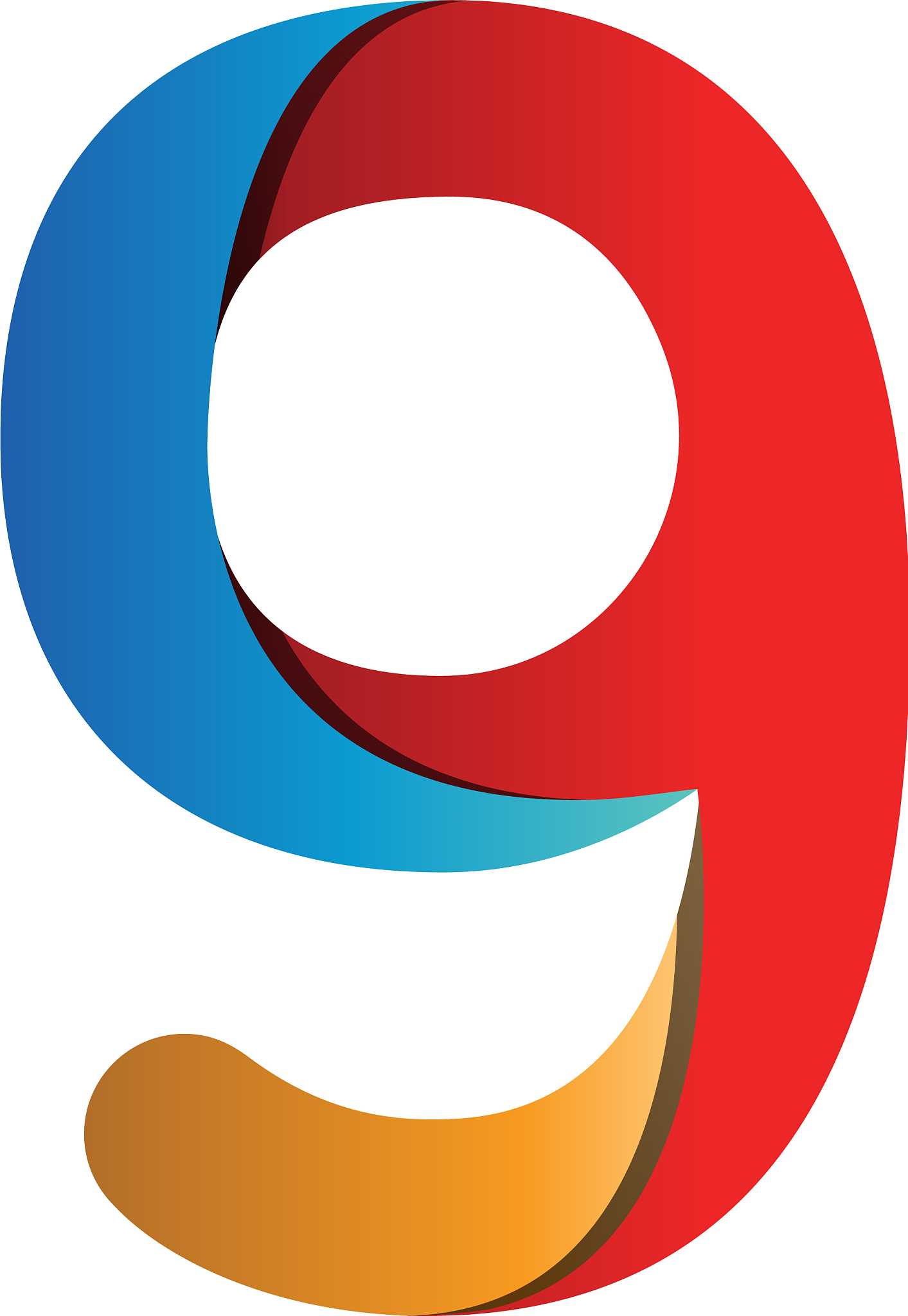colorful numb<strong>e</strong>r logo icon template