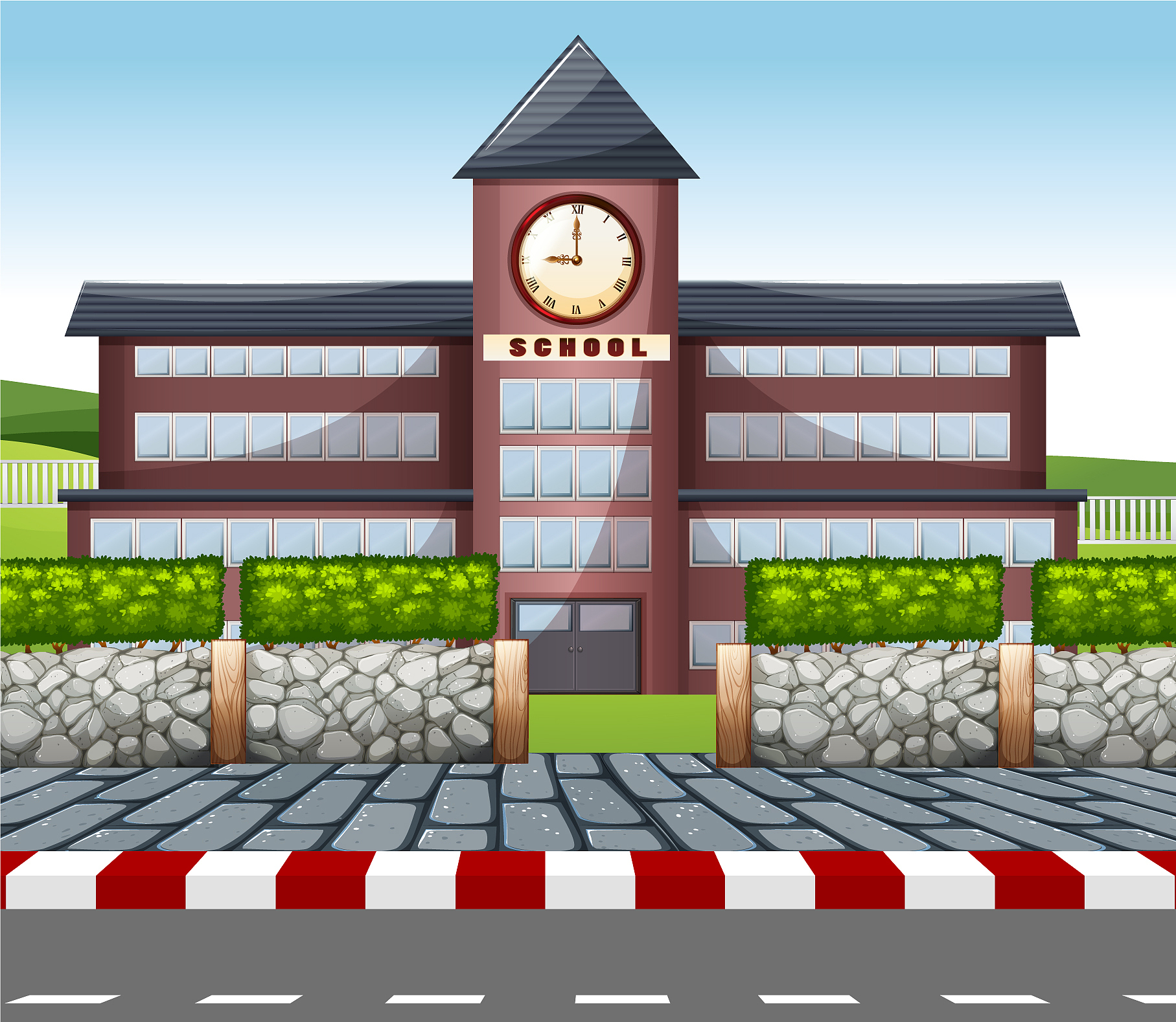 a modern school building