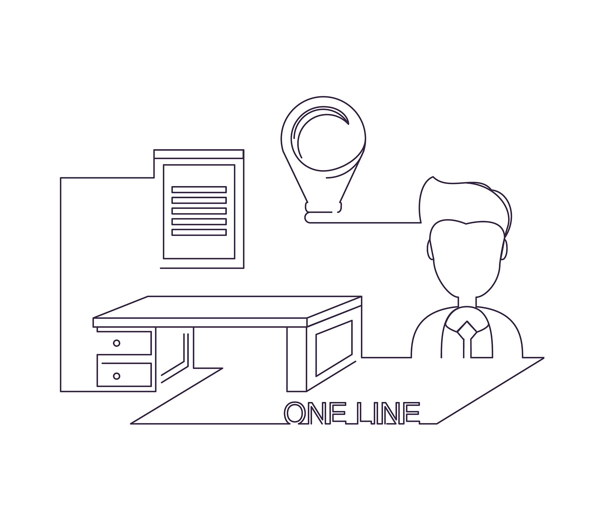 one line design
