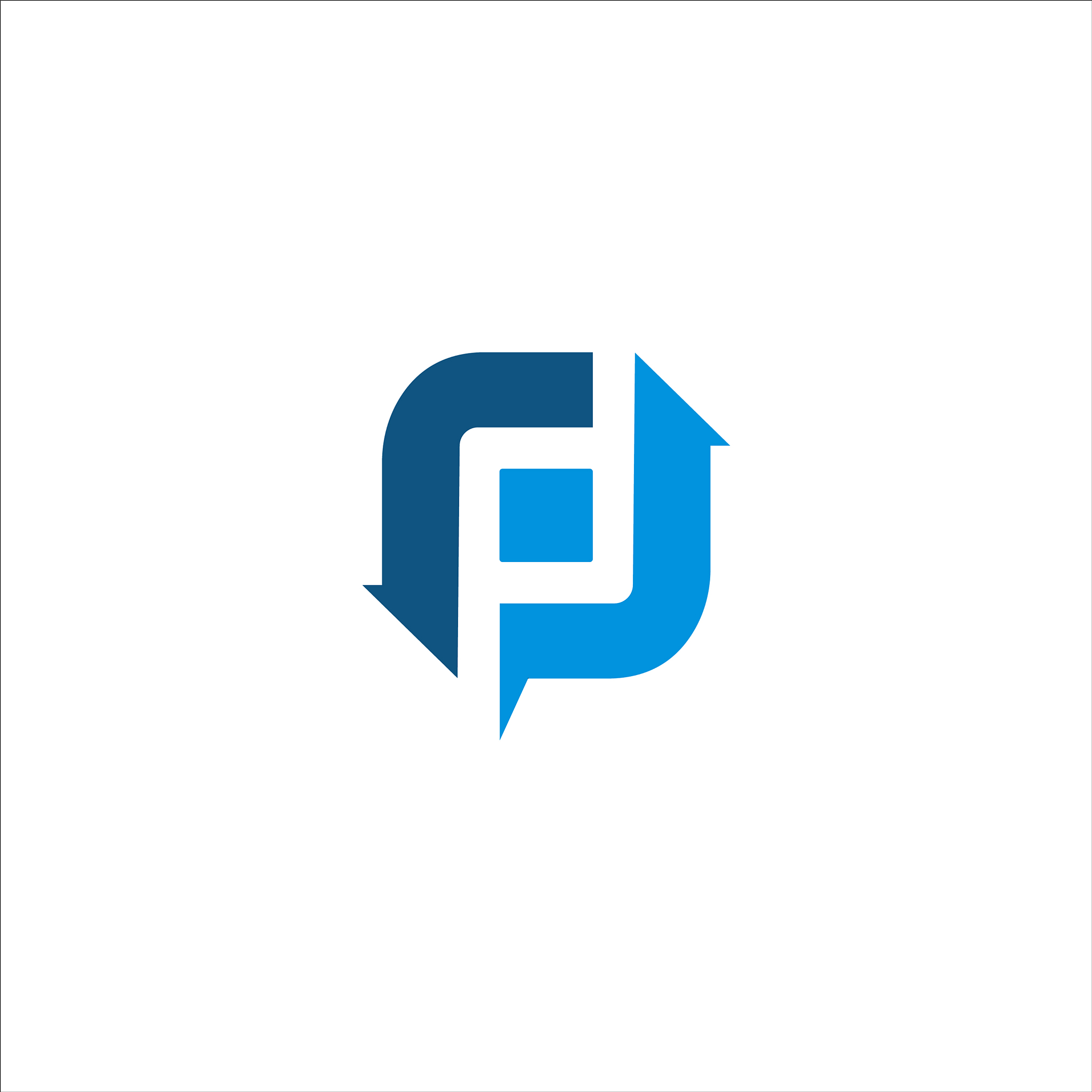 initial letter pp or p logo design template