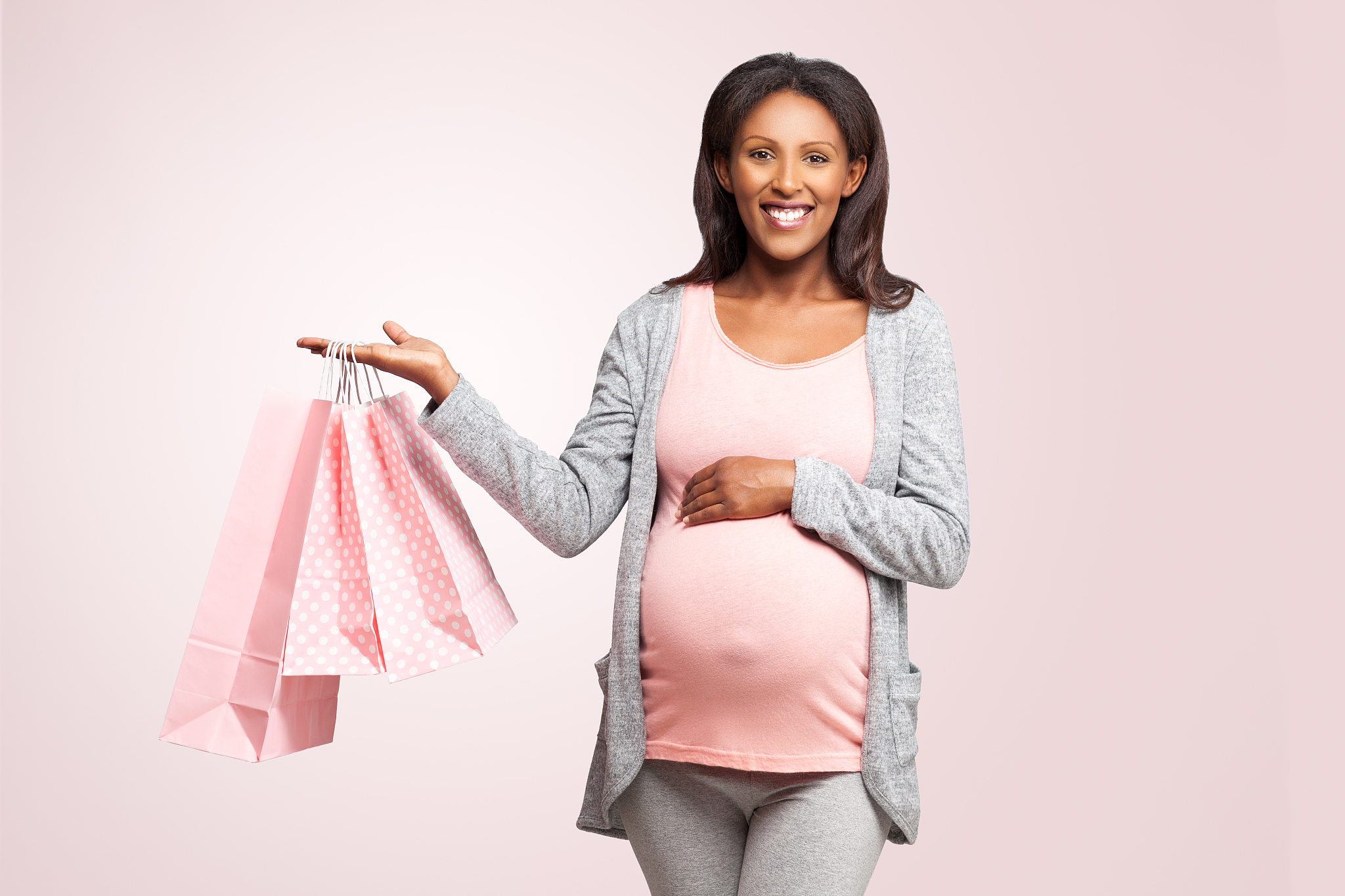 woman shopping for her future baby.