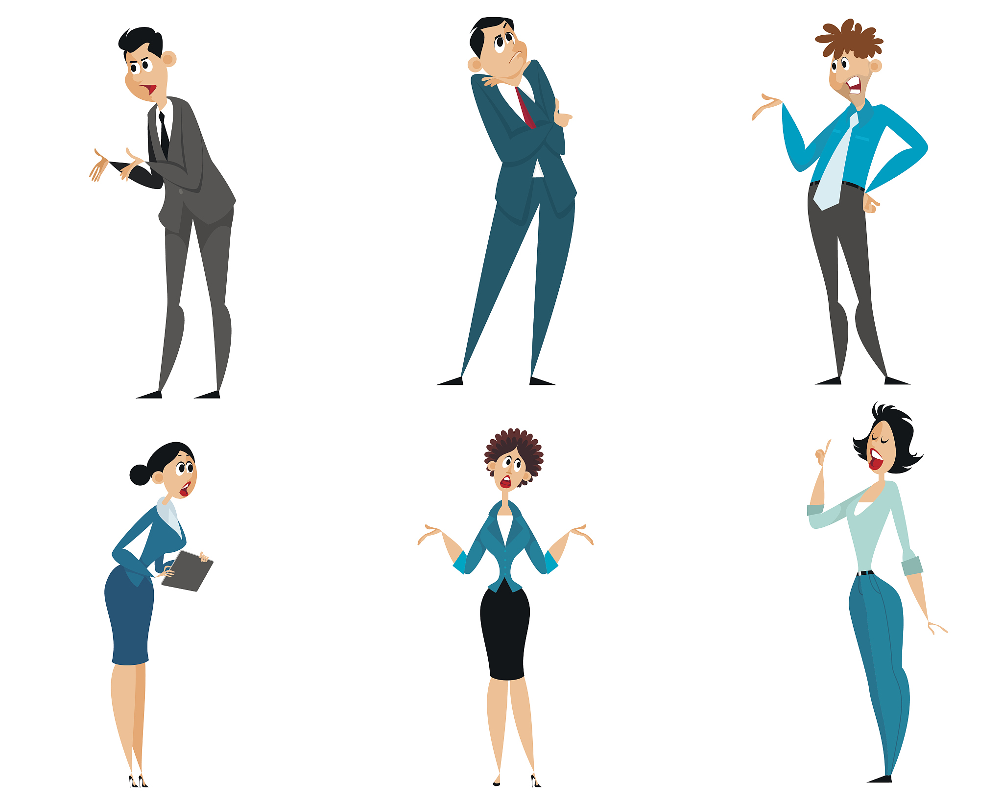 six businessmen set