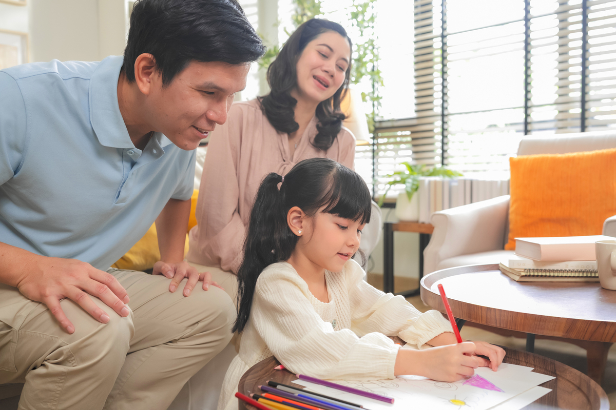 我的家庭 - 爸爸、妈妈和我