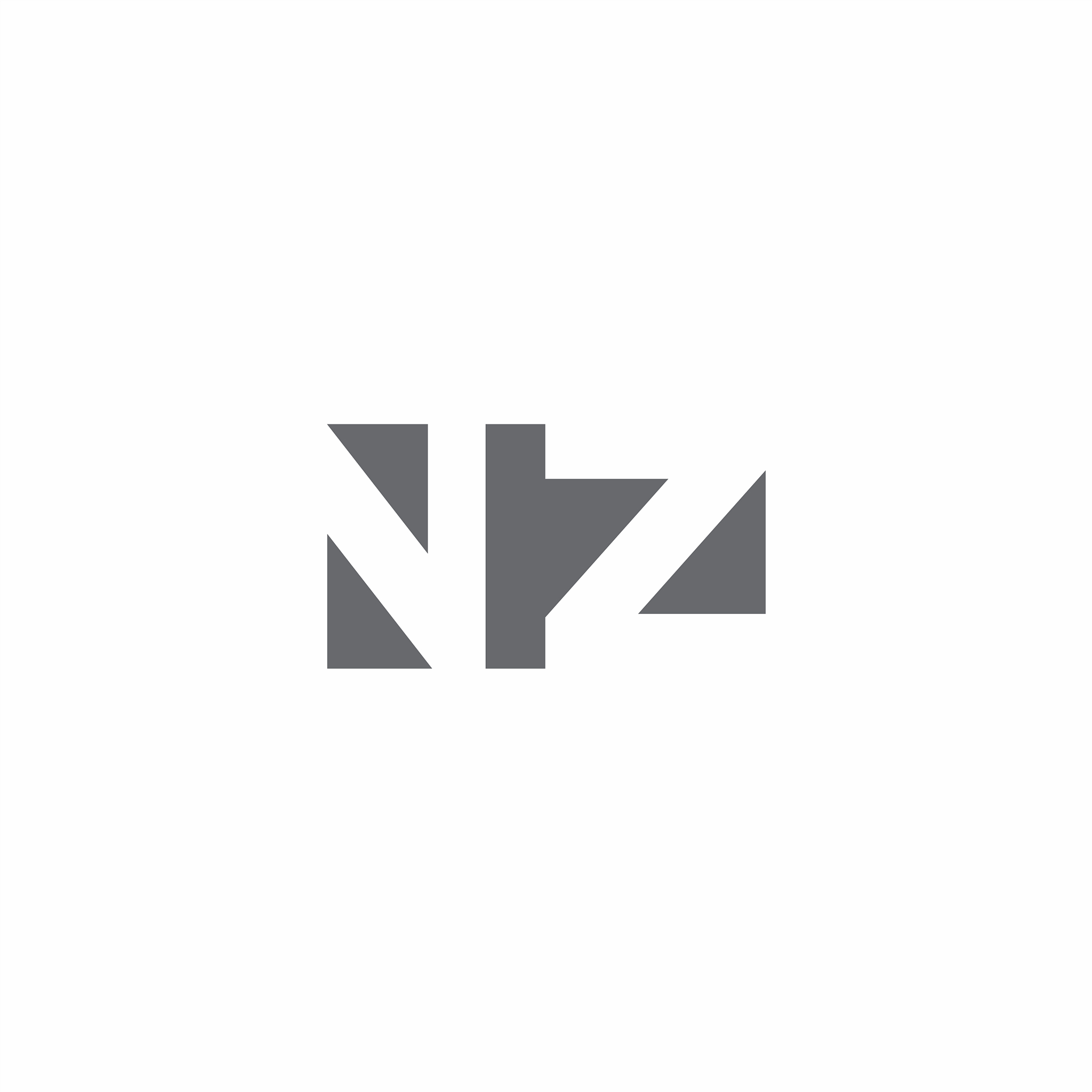 nz logo monogram with negative space style design