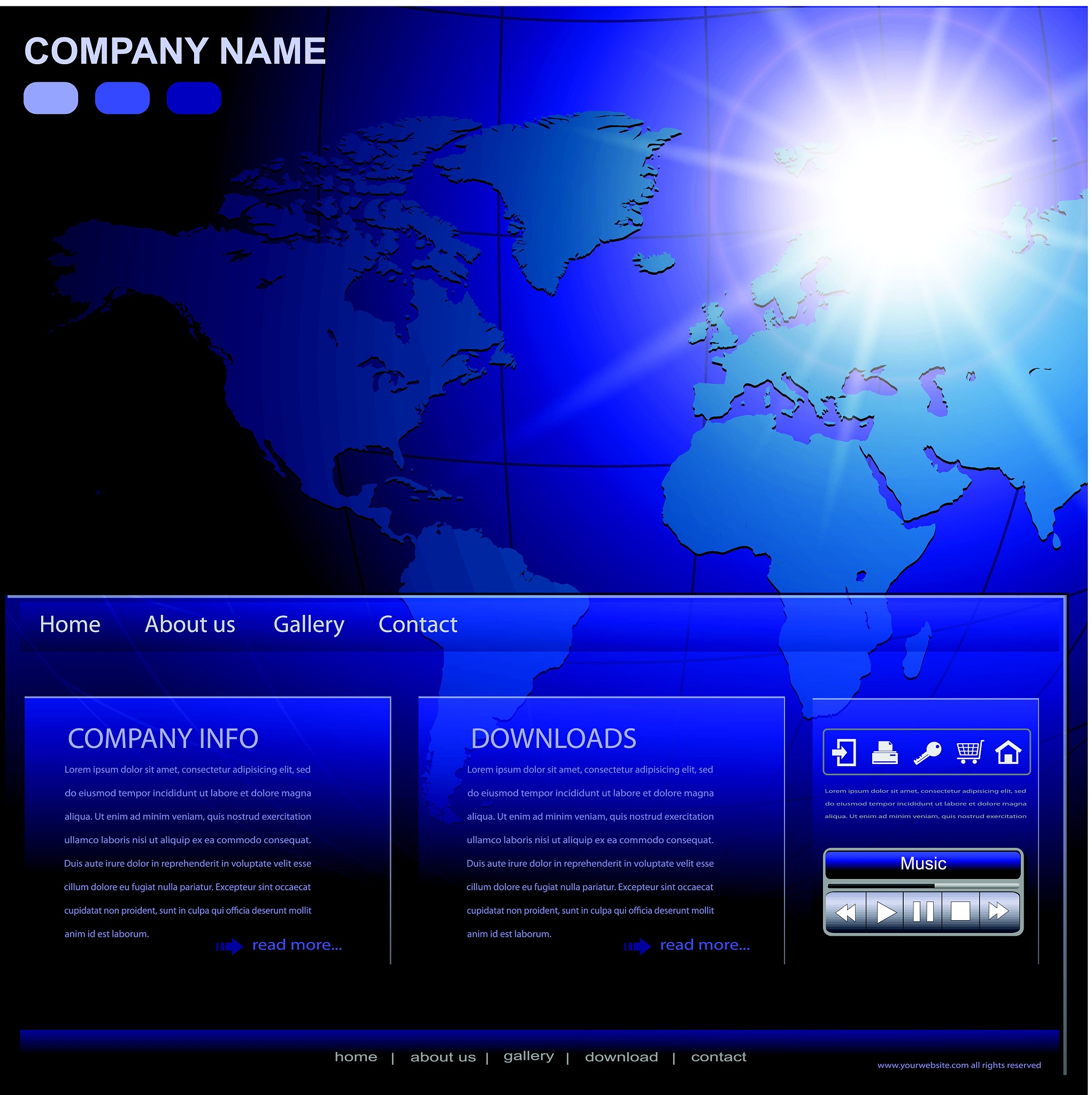 business website template