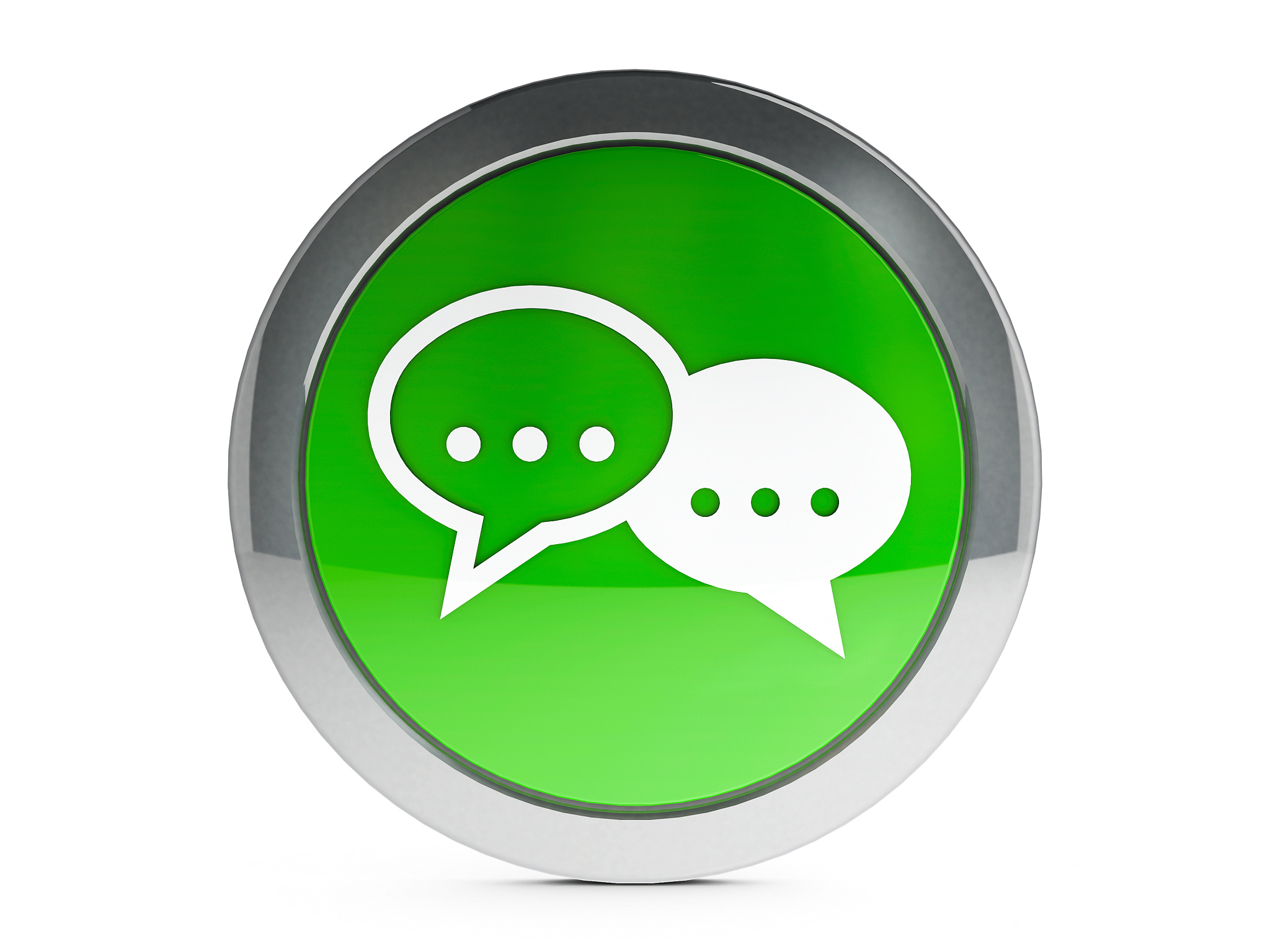 icon internet conversation with highlight