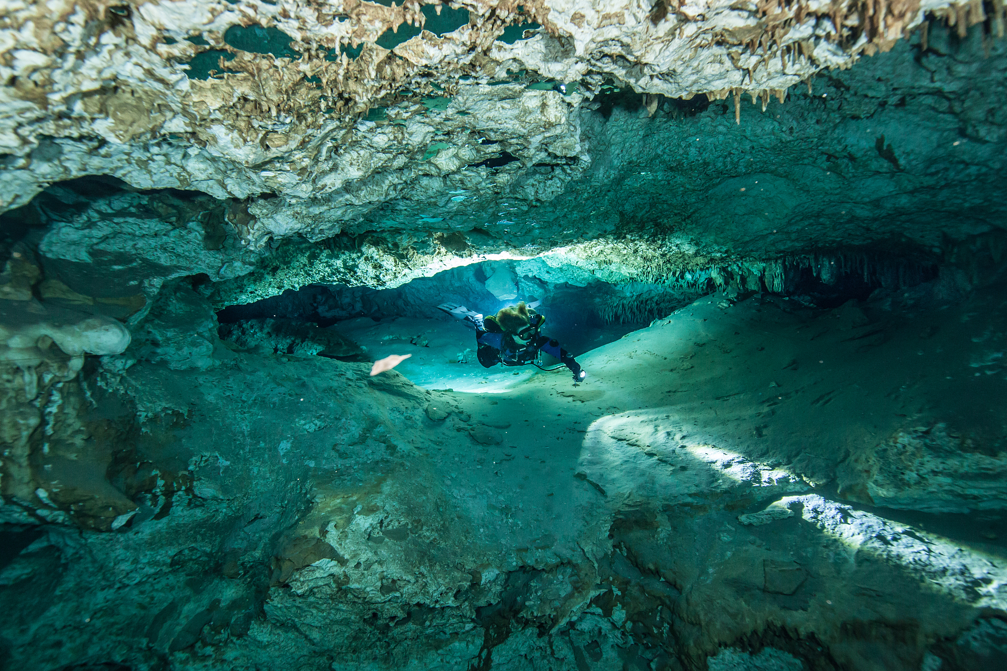 underwater caves