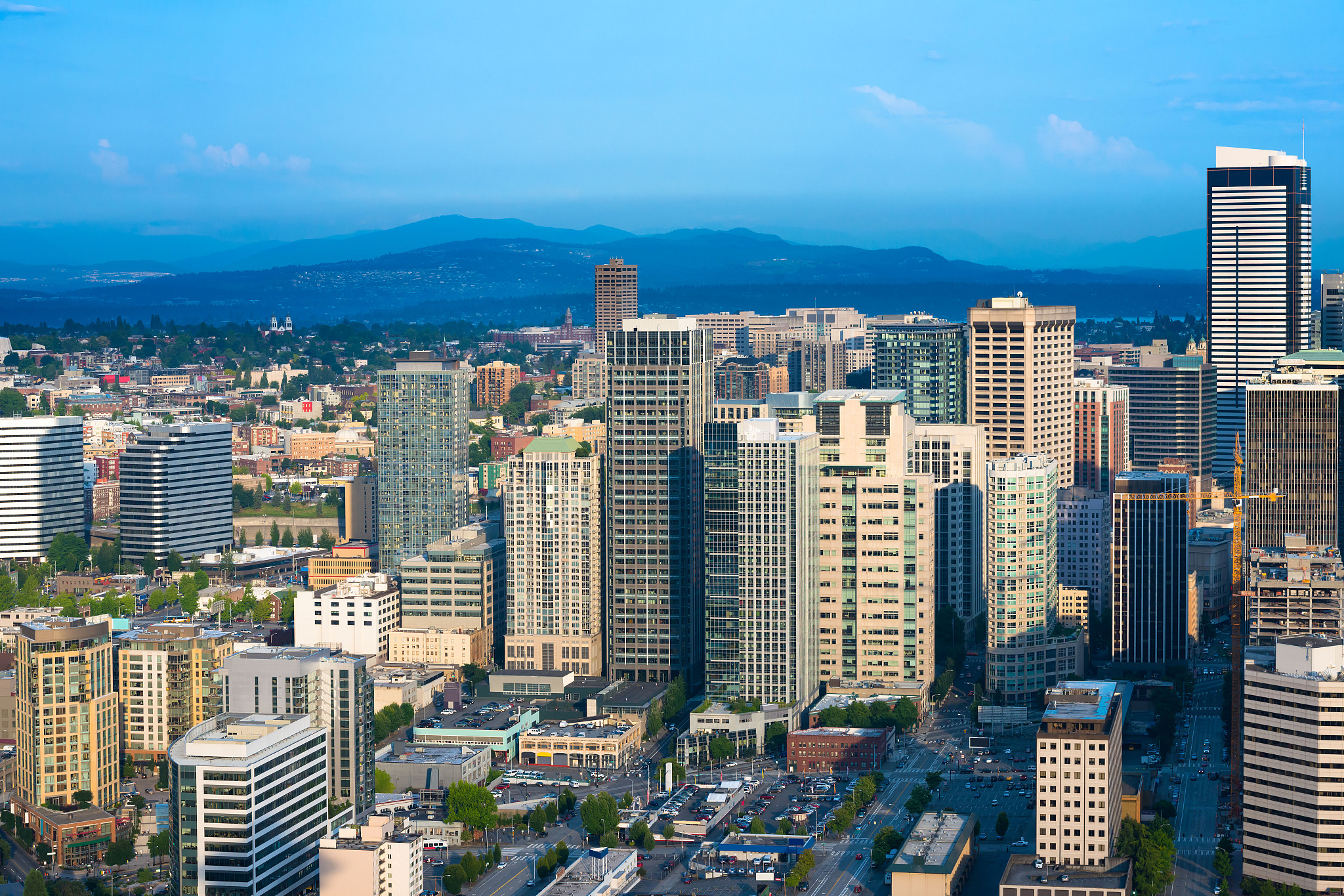 downtown and central district in seattle