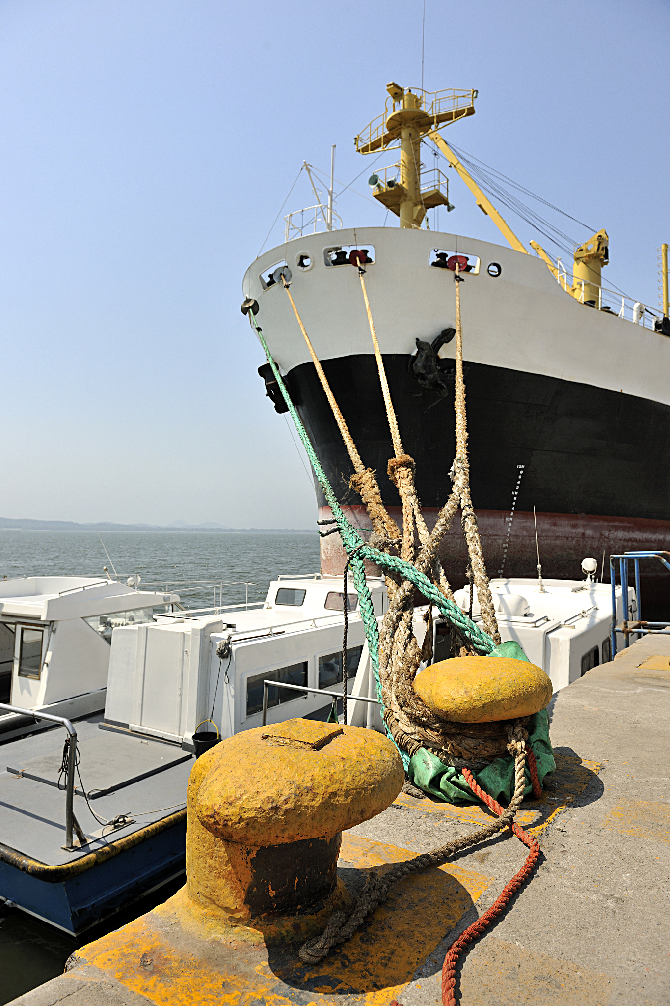 grain ship at the port of paranagua - brazil
