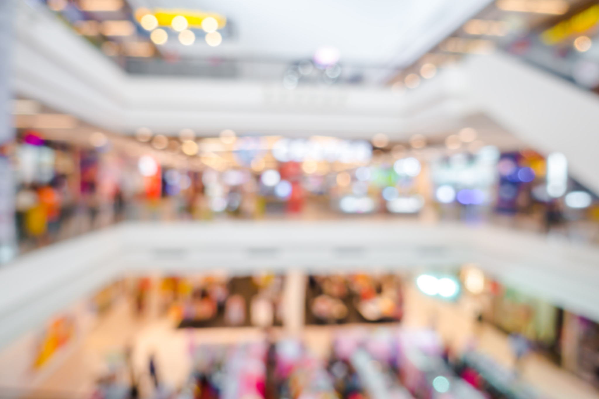 abstract blur shopping centre