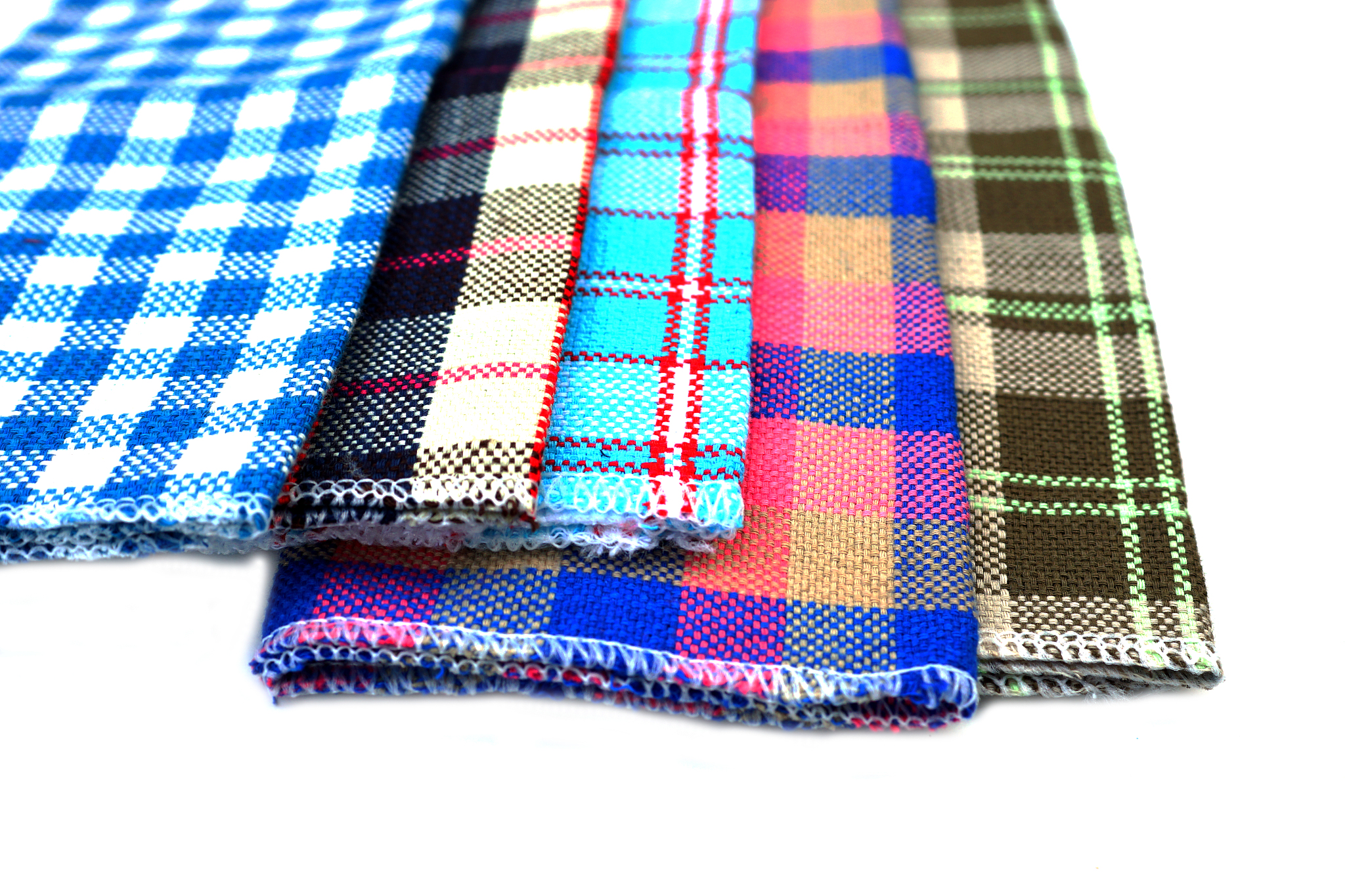 cotton woven by hand in the local industry.